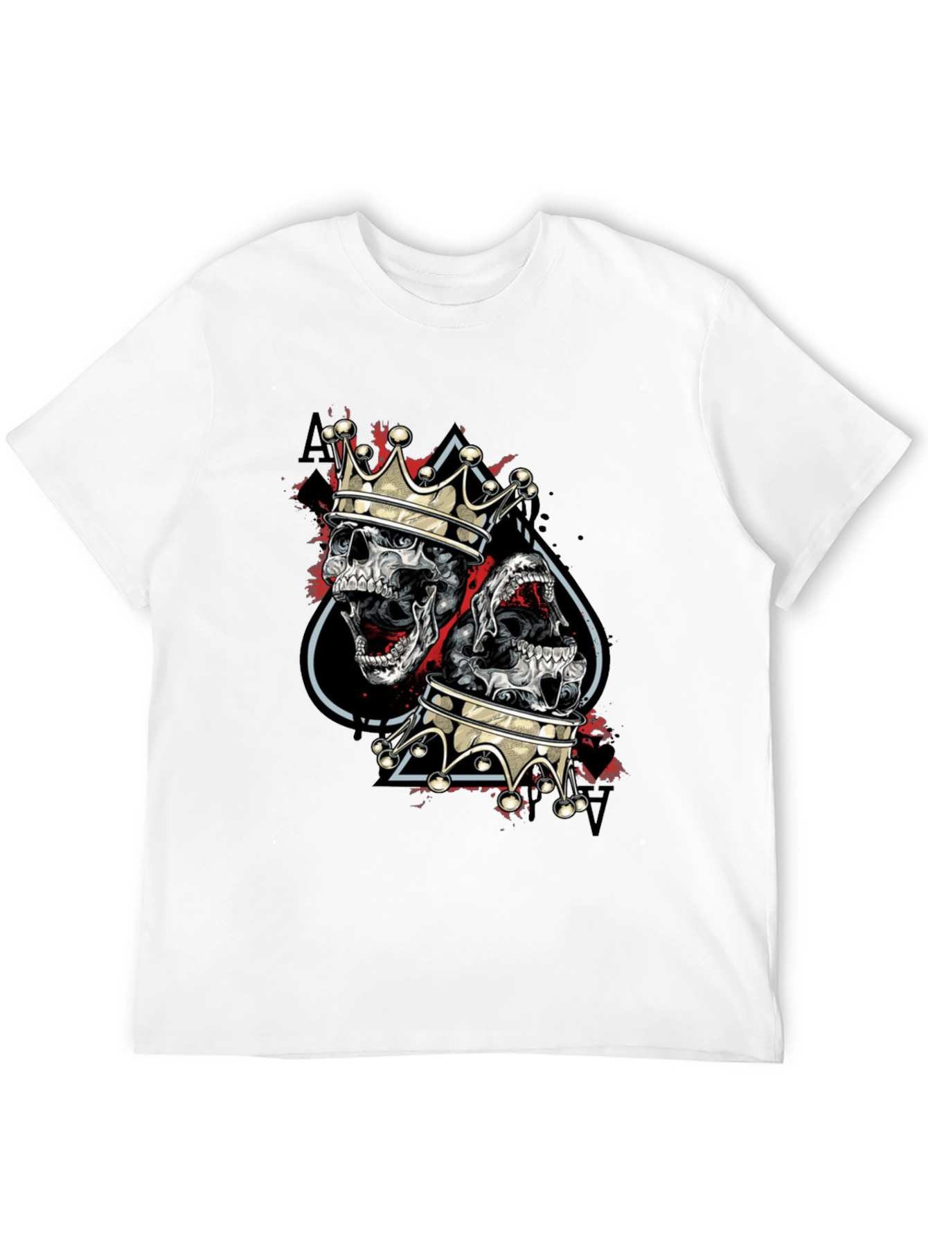 King Skull Graphic Tee - Mens Black T-Shirt