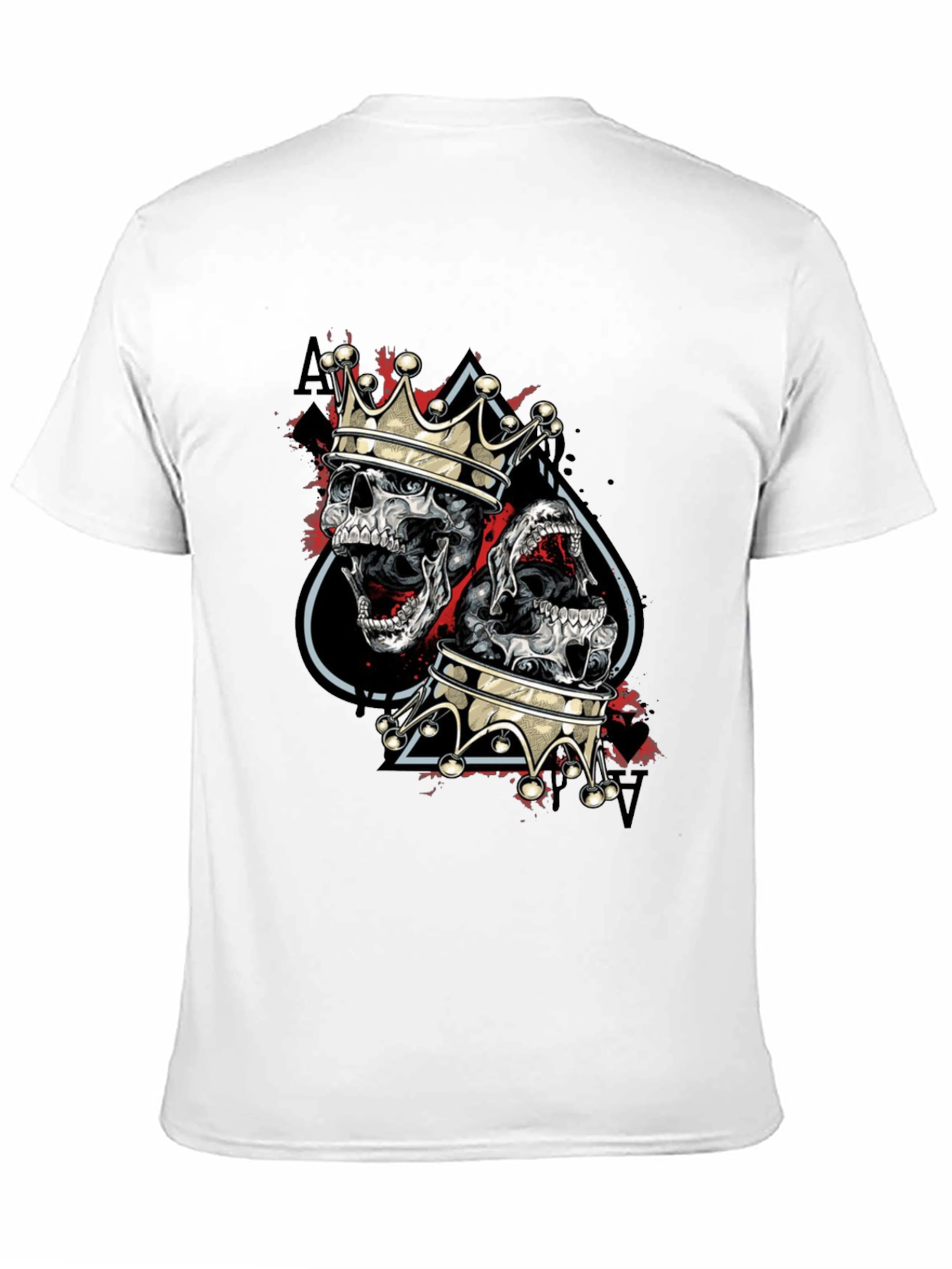 King Skull Graphic Tee - Mens Black T-Shirt
