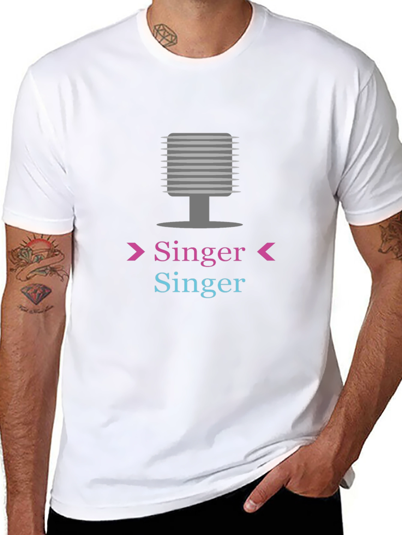 Singer Graphic T-Shirt - Music Lover Tee