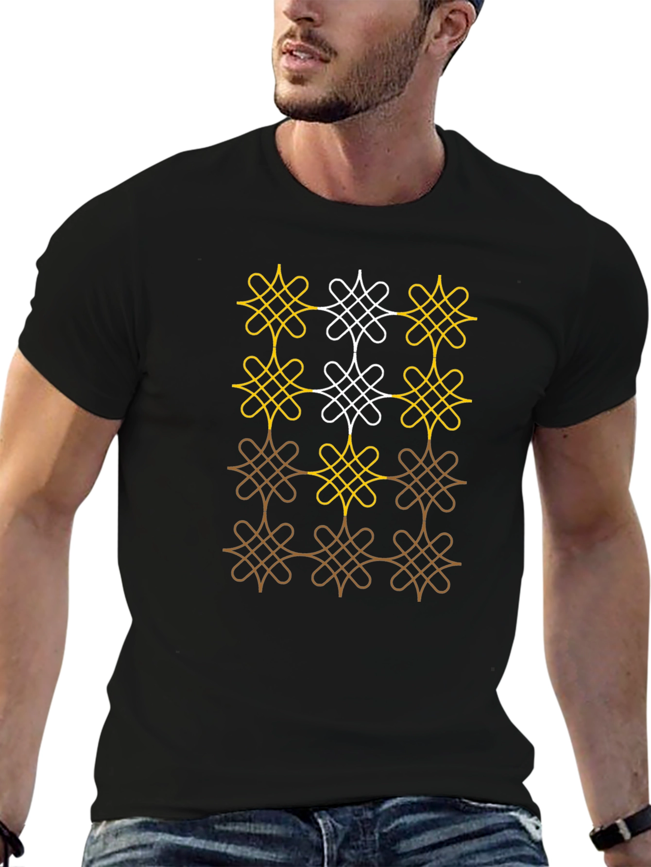 Patterned T-Shirt - Abstract Design