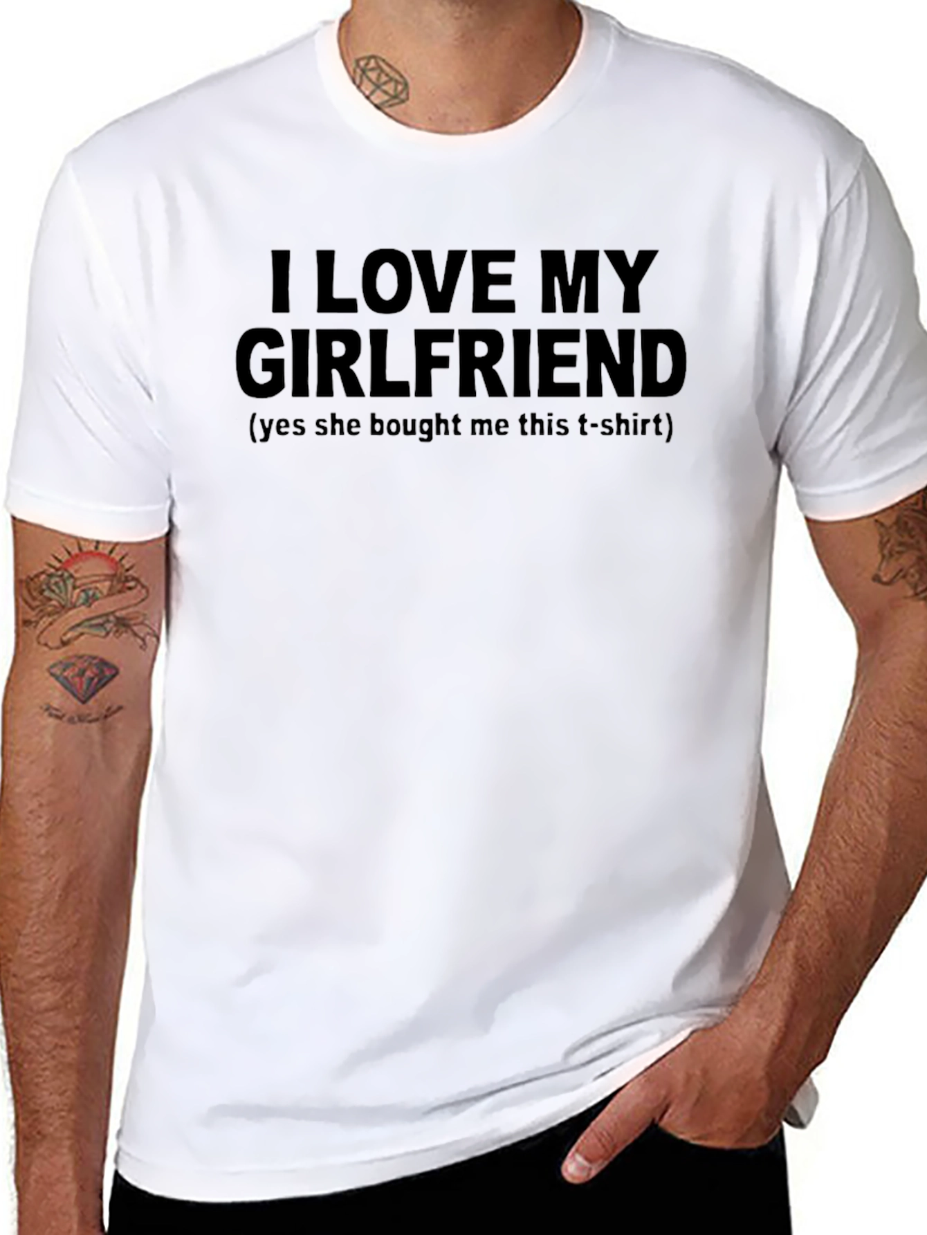 I Love My Girlfriend T-Shirt - Humorous Gift