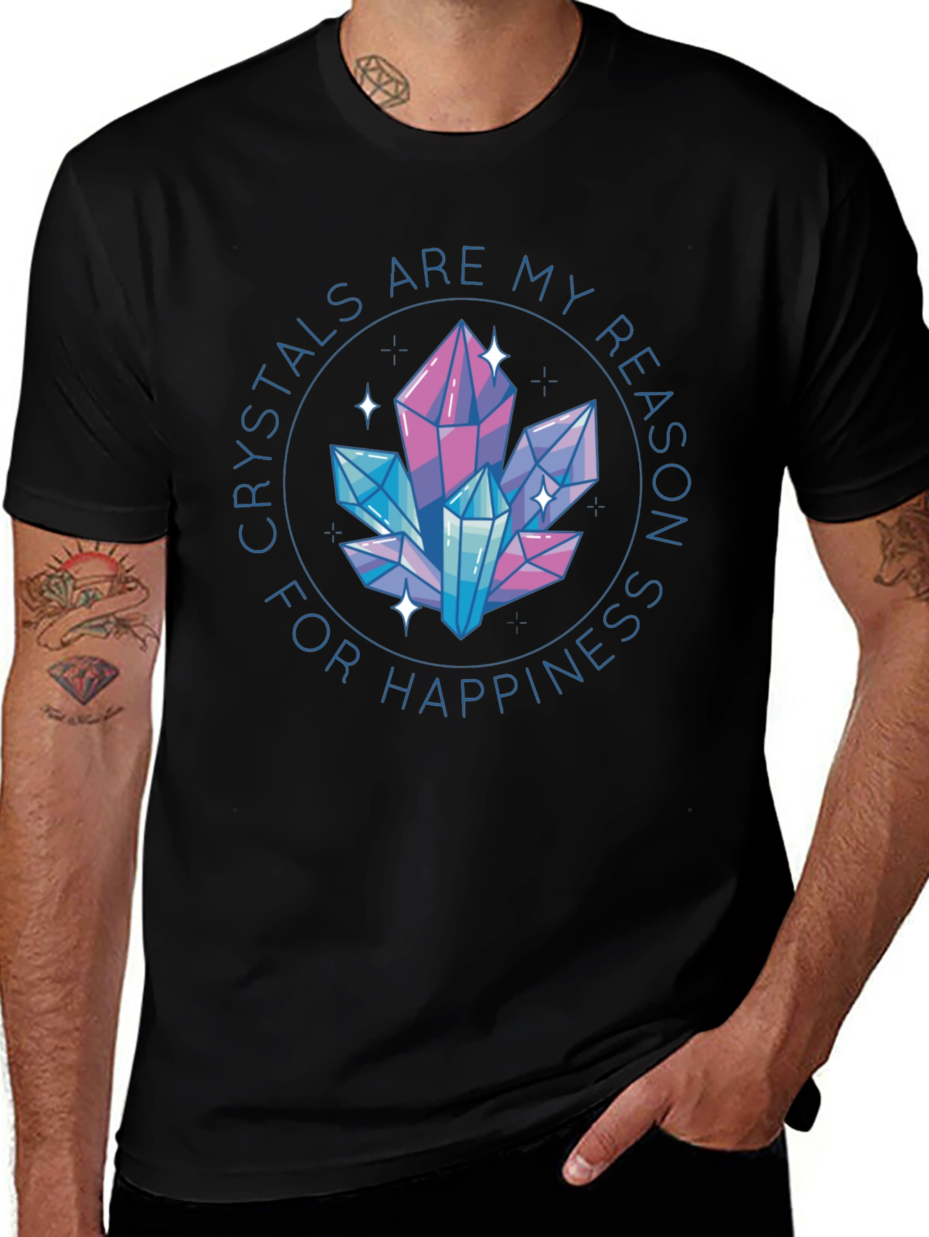 Crystals are My Reason for Happiness T-Shirt