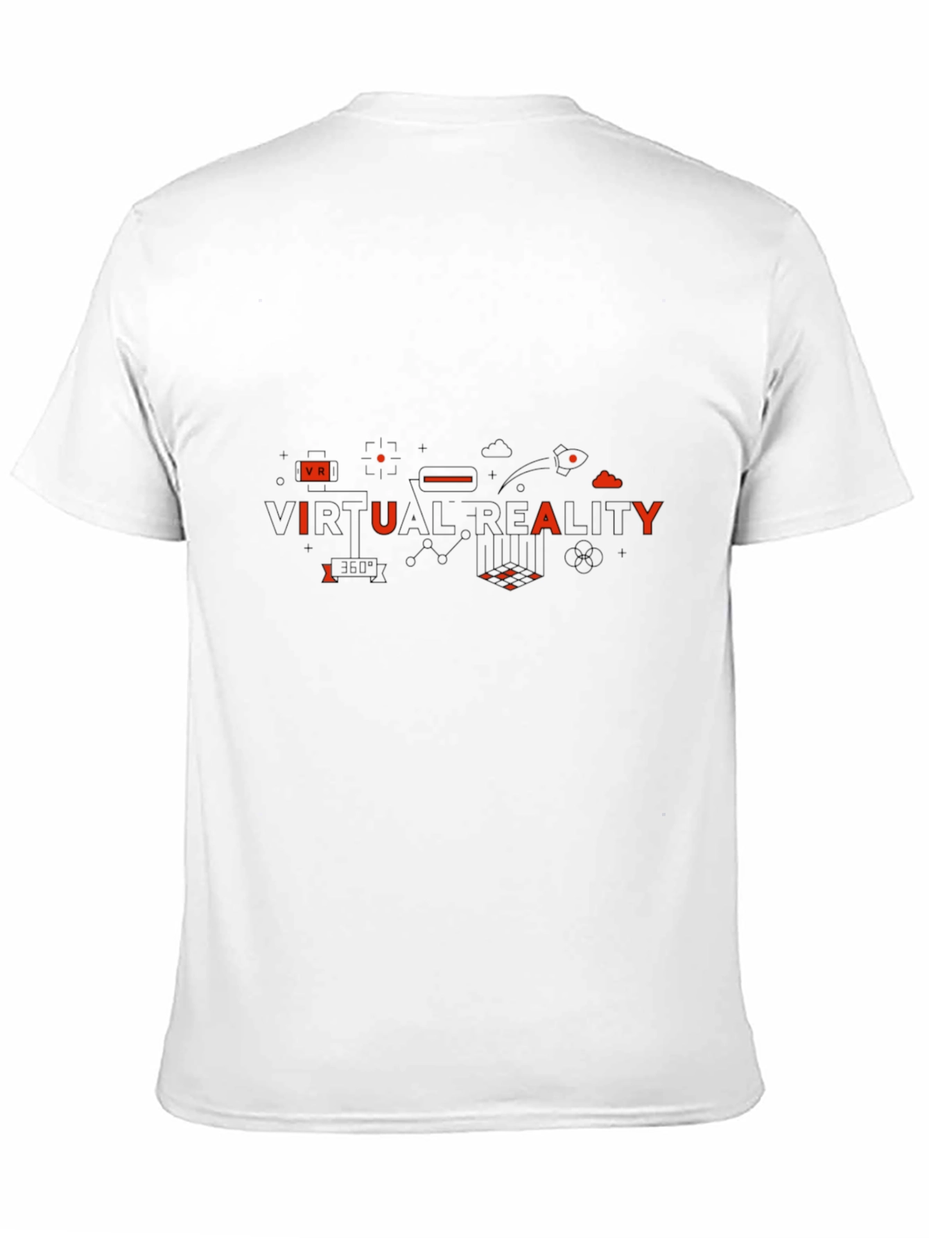 Virtual Reality Graphic T-Shirt - Black