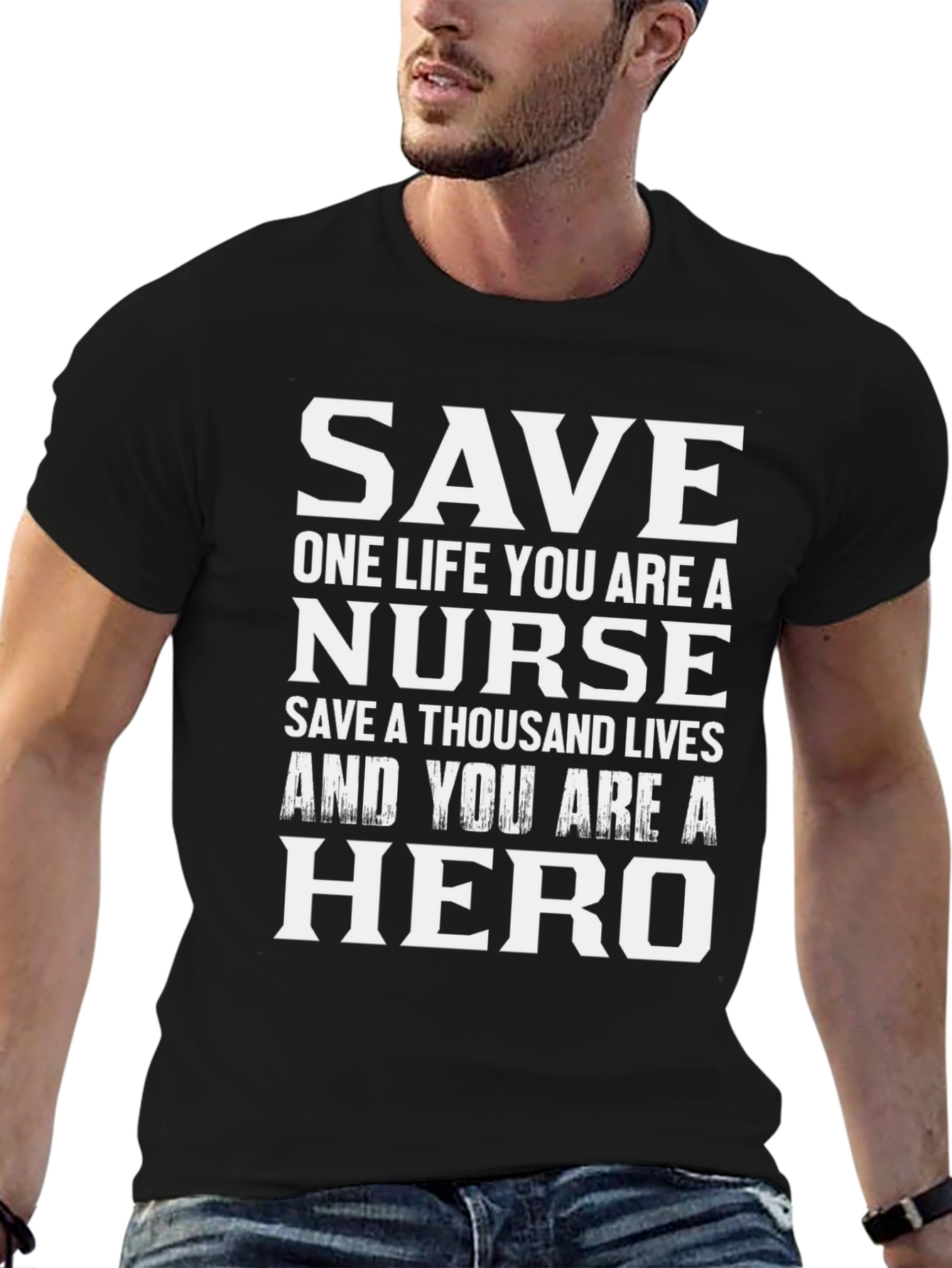Nurse Hero Graphic Tee - Save Lives