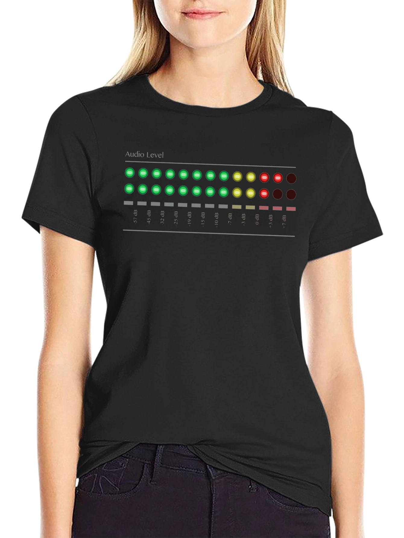Audio Level T-Shirt - Black Graphic Tee