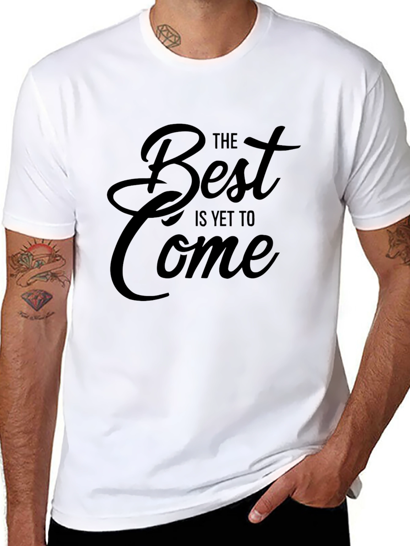 Inspirational The Best Is Yet To Come Black T-Shirt