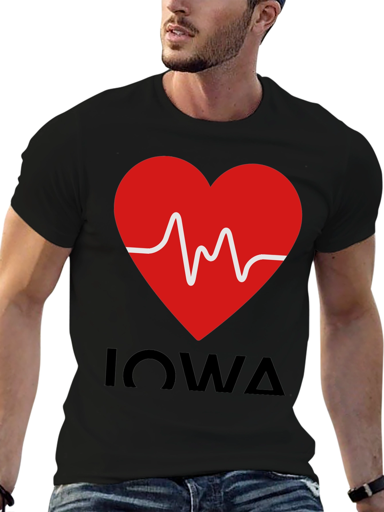 Iowa Heartbeat T-Shirt - Show Your State Pride!
