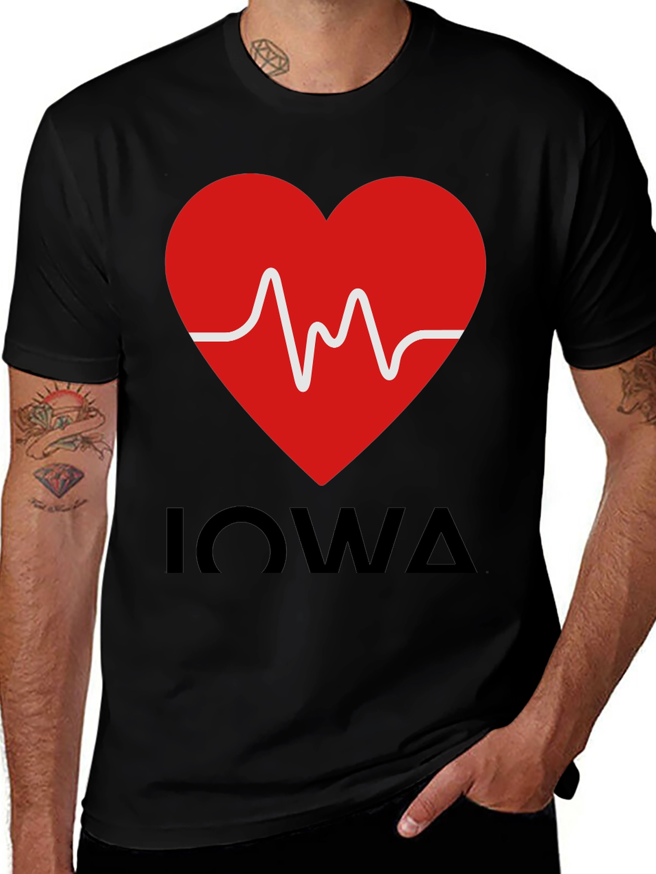 Iowa Heartbeat T-Shirt - Show Your State Pride!