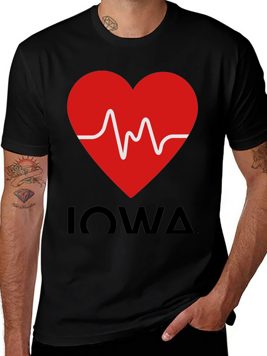 Iowa Heartbeat T-Shirt - Show Your State Pride!