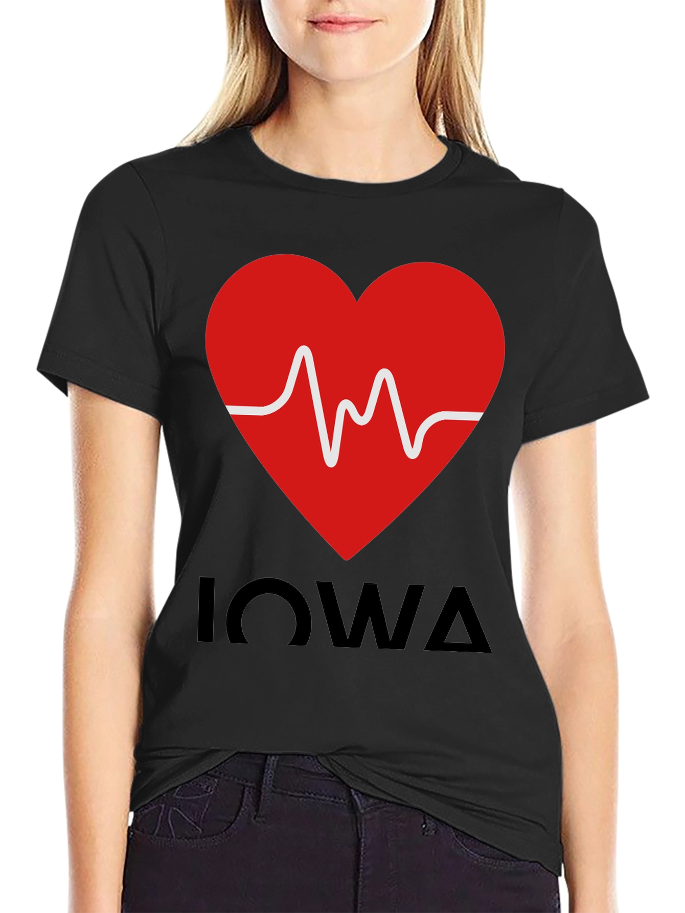 Iowa Heartbeat T-Shirt - Show Your State Pride!
