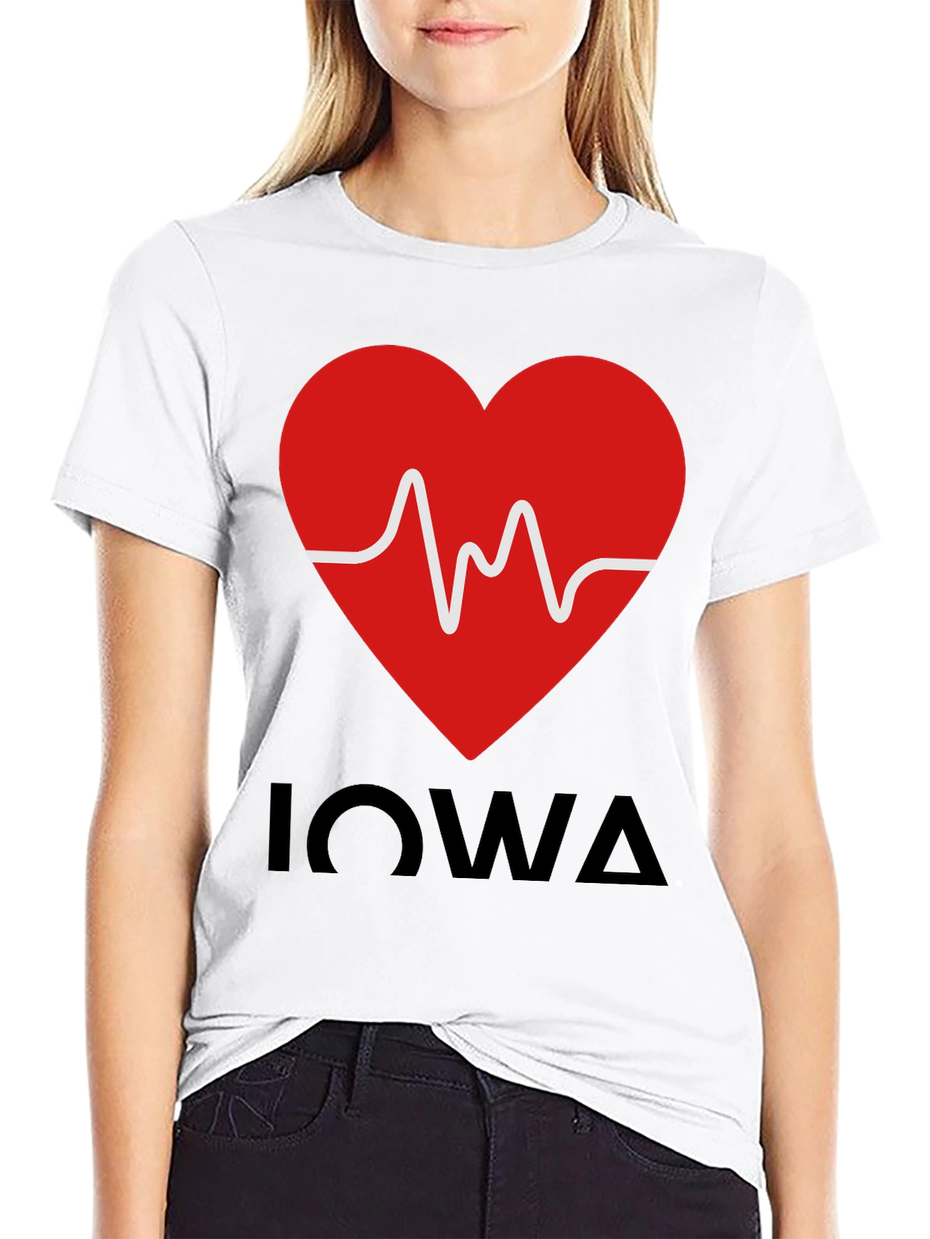 Iowa Heartbeat T-Shirt - Show Your State Pride!
