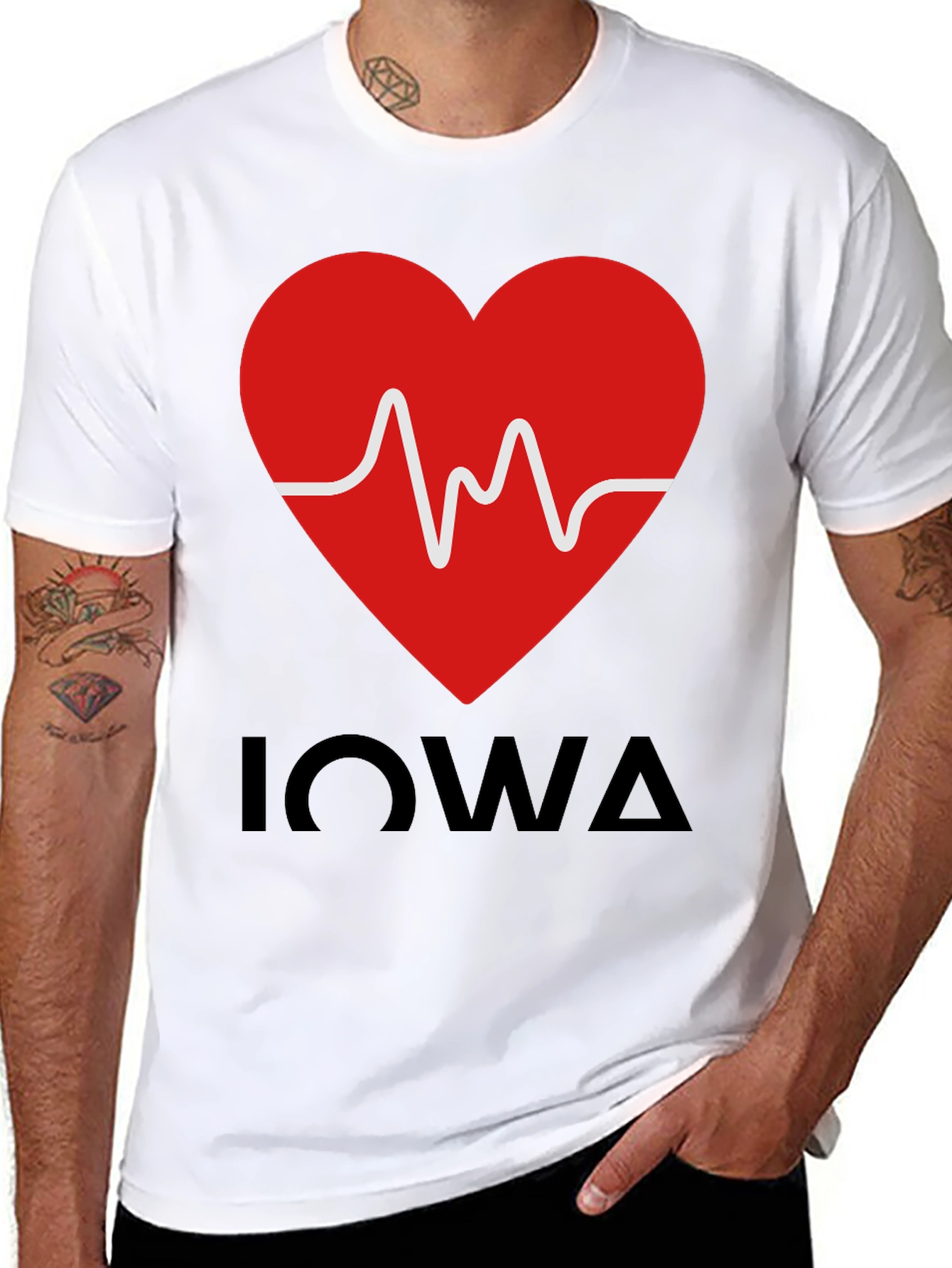 Iowa Heartbeat T-Shirt - Show Your State Pride!