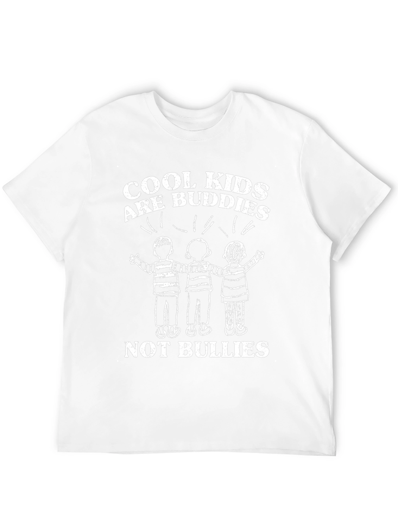 Cool Kids Are Buddies Black Graphic Tee