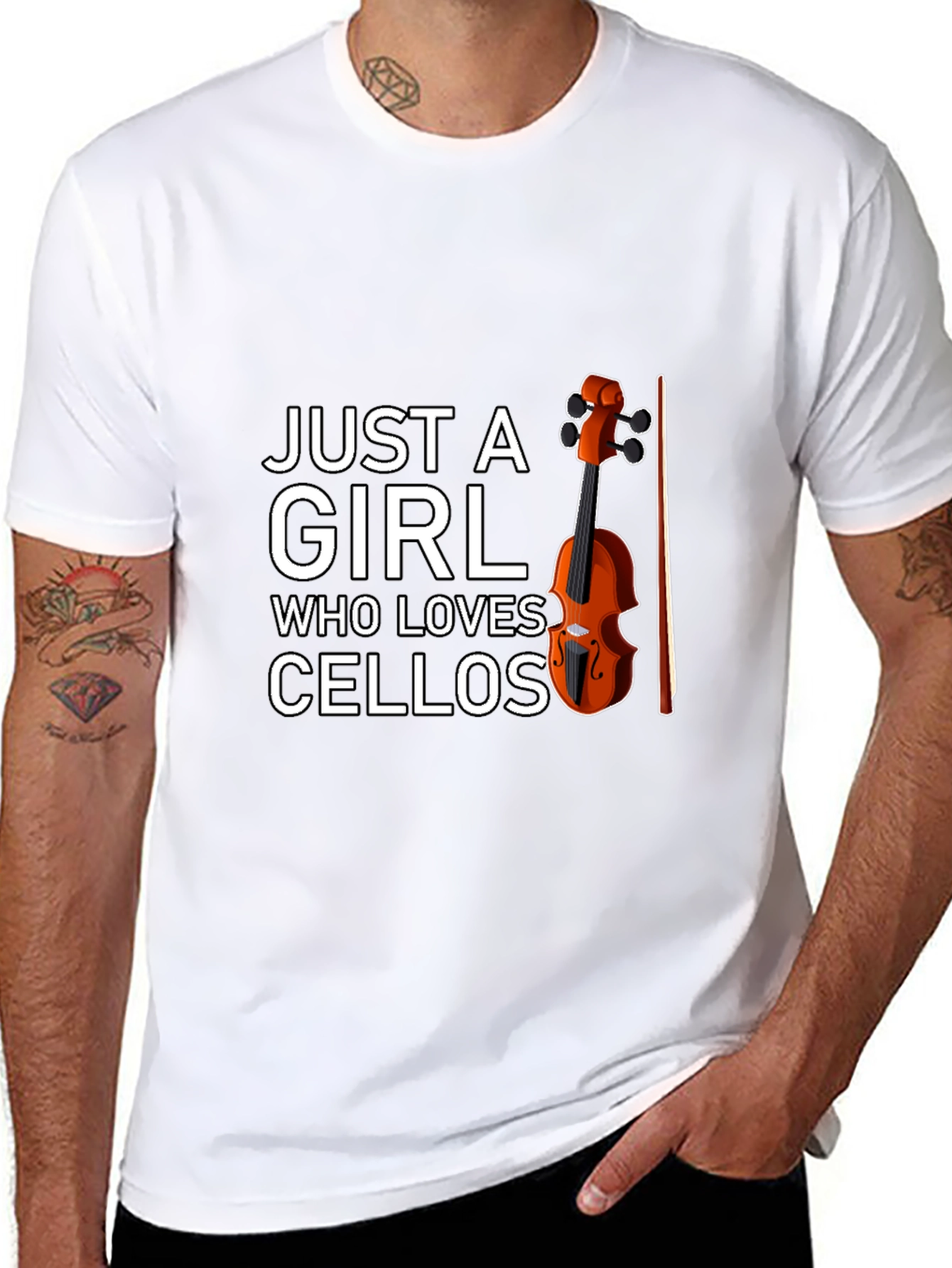 Just A Girl Who Loves Cellos - Unisex T-Shirt