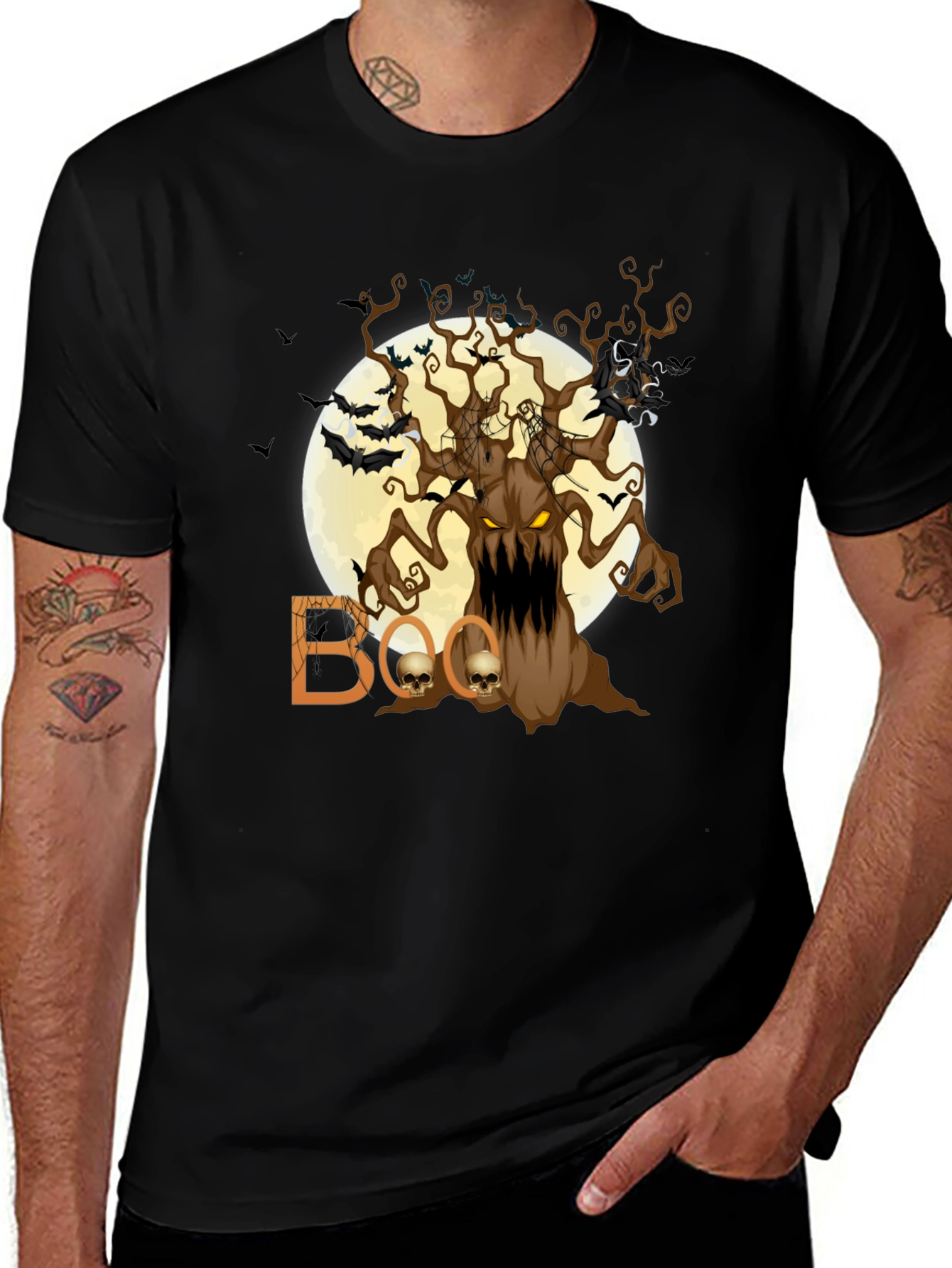 Spooky Halloween Tree T-Shirt