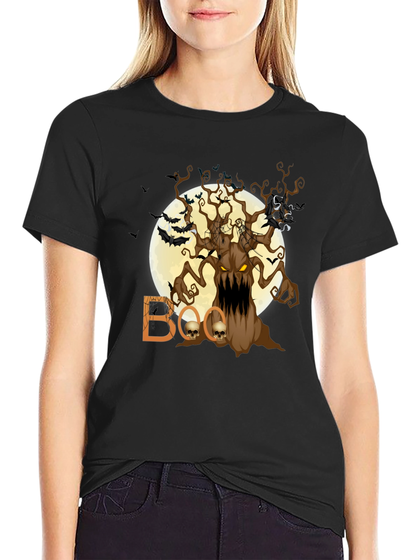 Spooky Halloween Tree T-Shirt