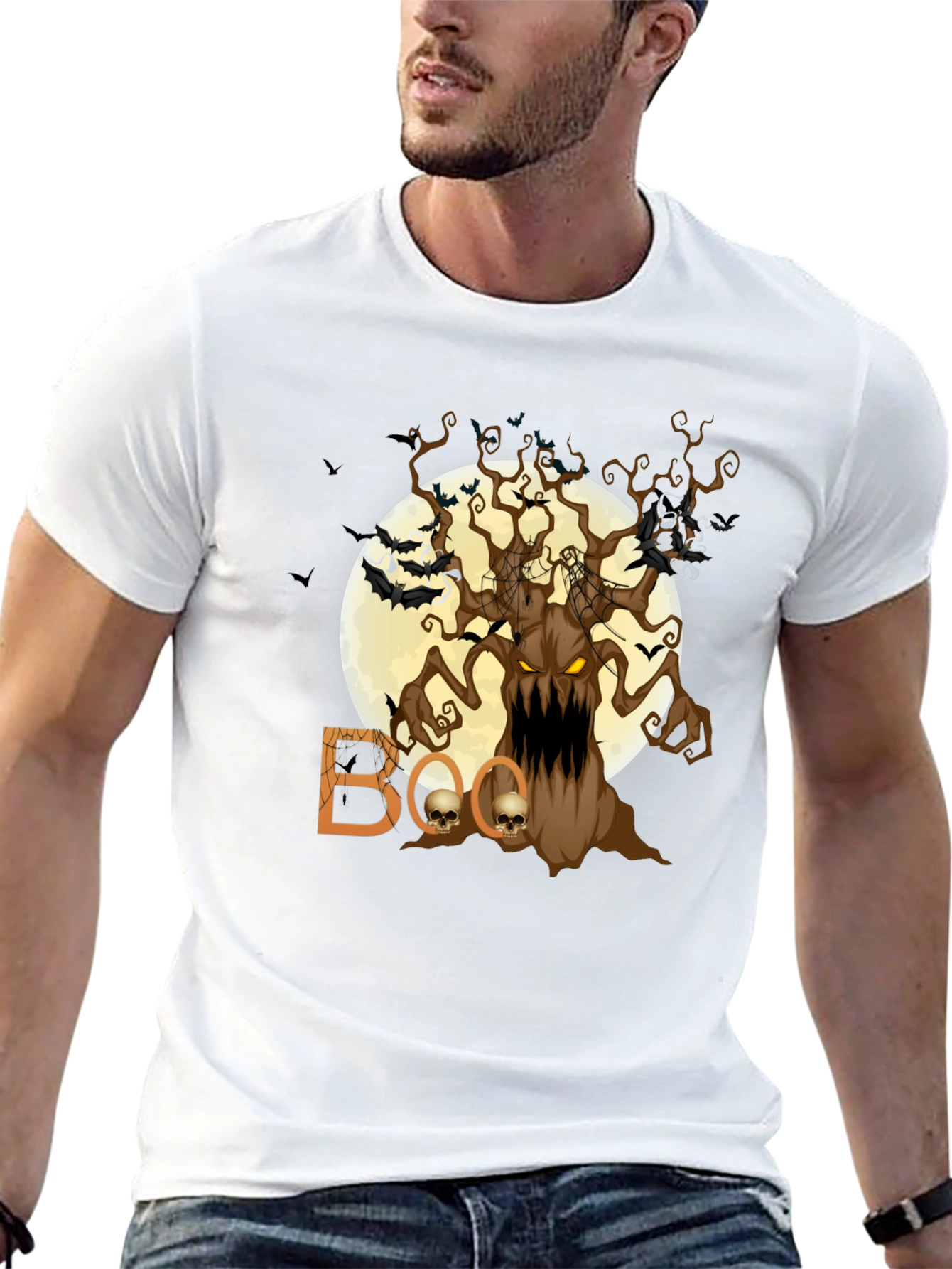 Spooky Halloween Tree T-Shirt