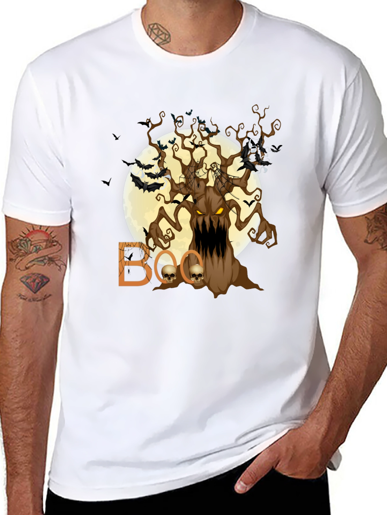 Spooky Halloween Tree T-Shirt