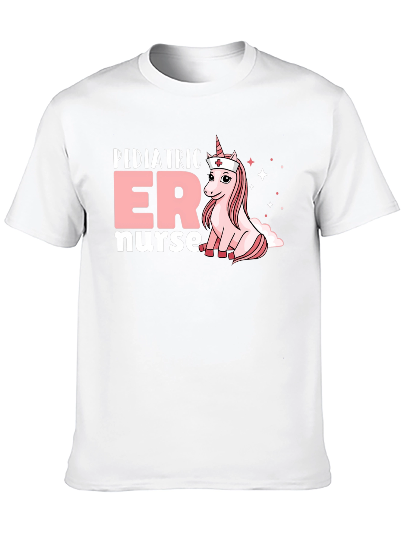Pediatric ER Nurse Unicorn Graphic T-Shirt