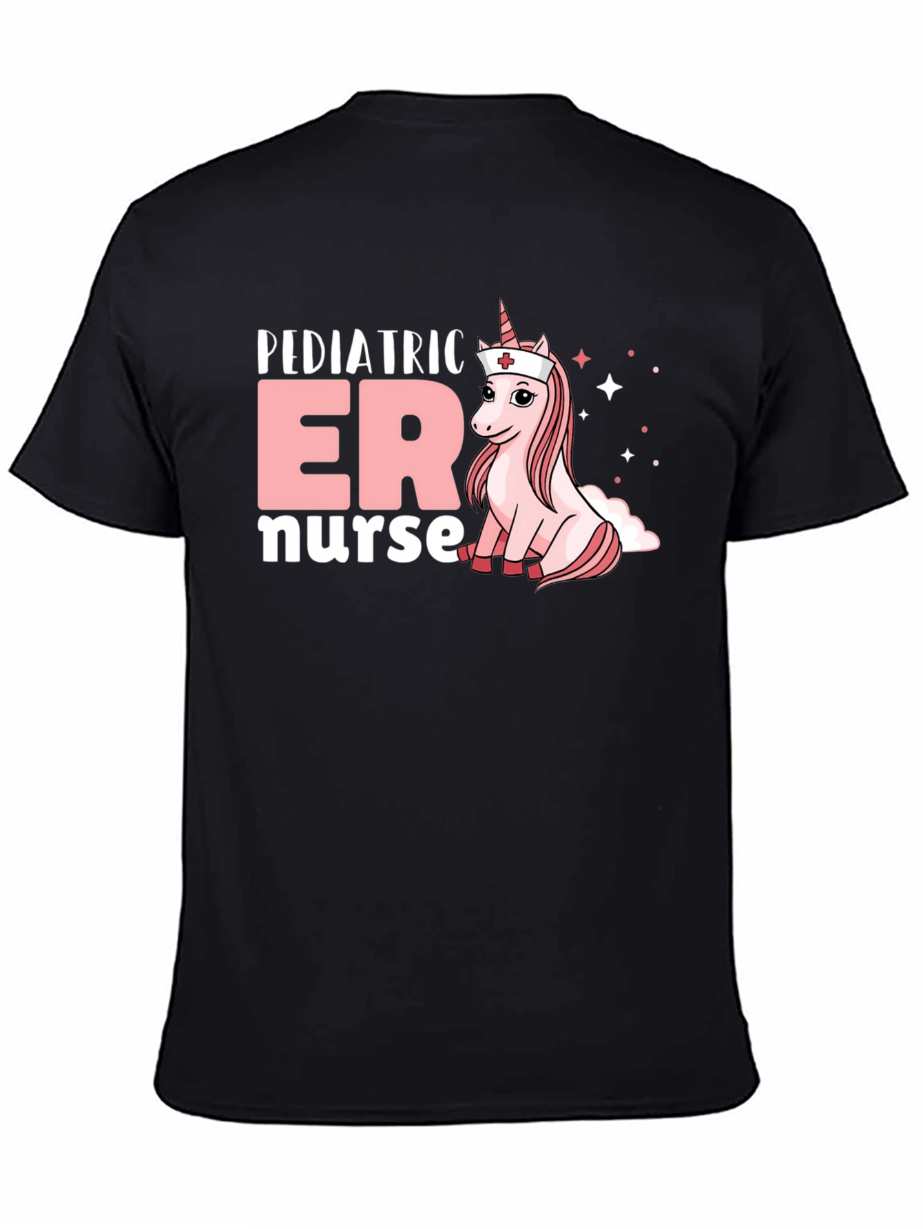 Pediatric ER Nurse Unicorn Graphic T-Shirt