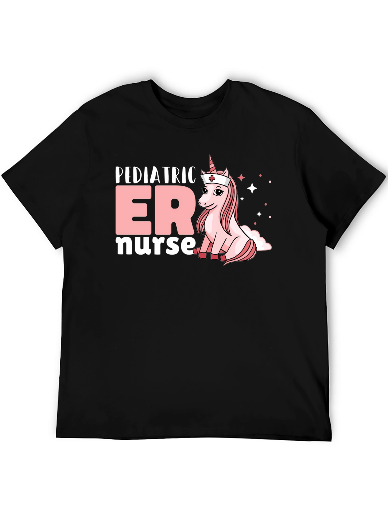 Pediatric ER Nurse Unicorn Graphic T-Shirt