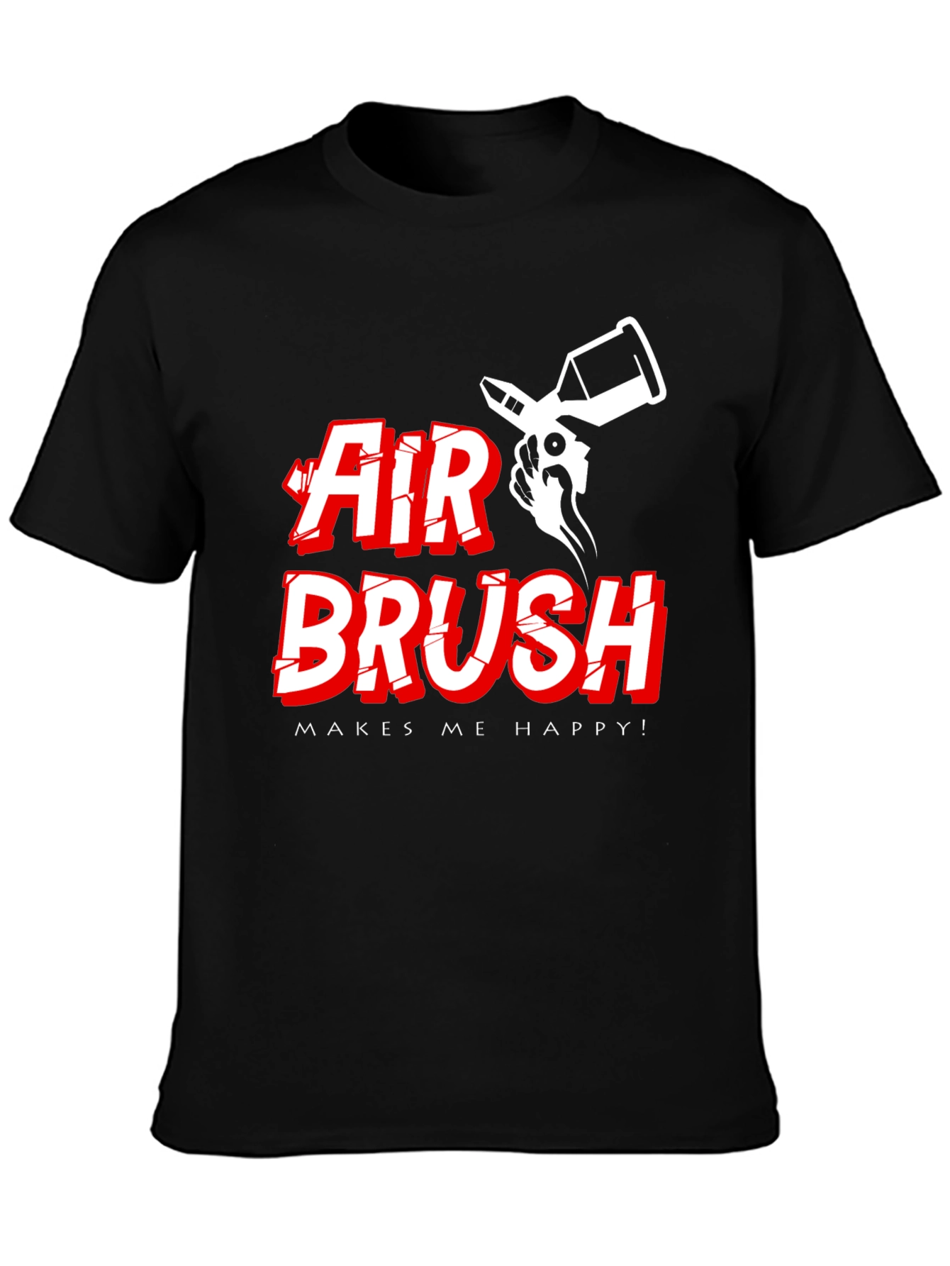 Air Brush Makes Me Happy T-Shirt