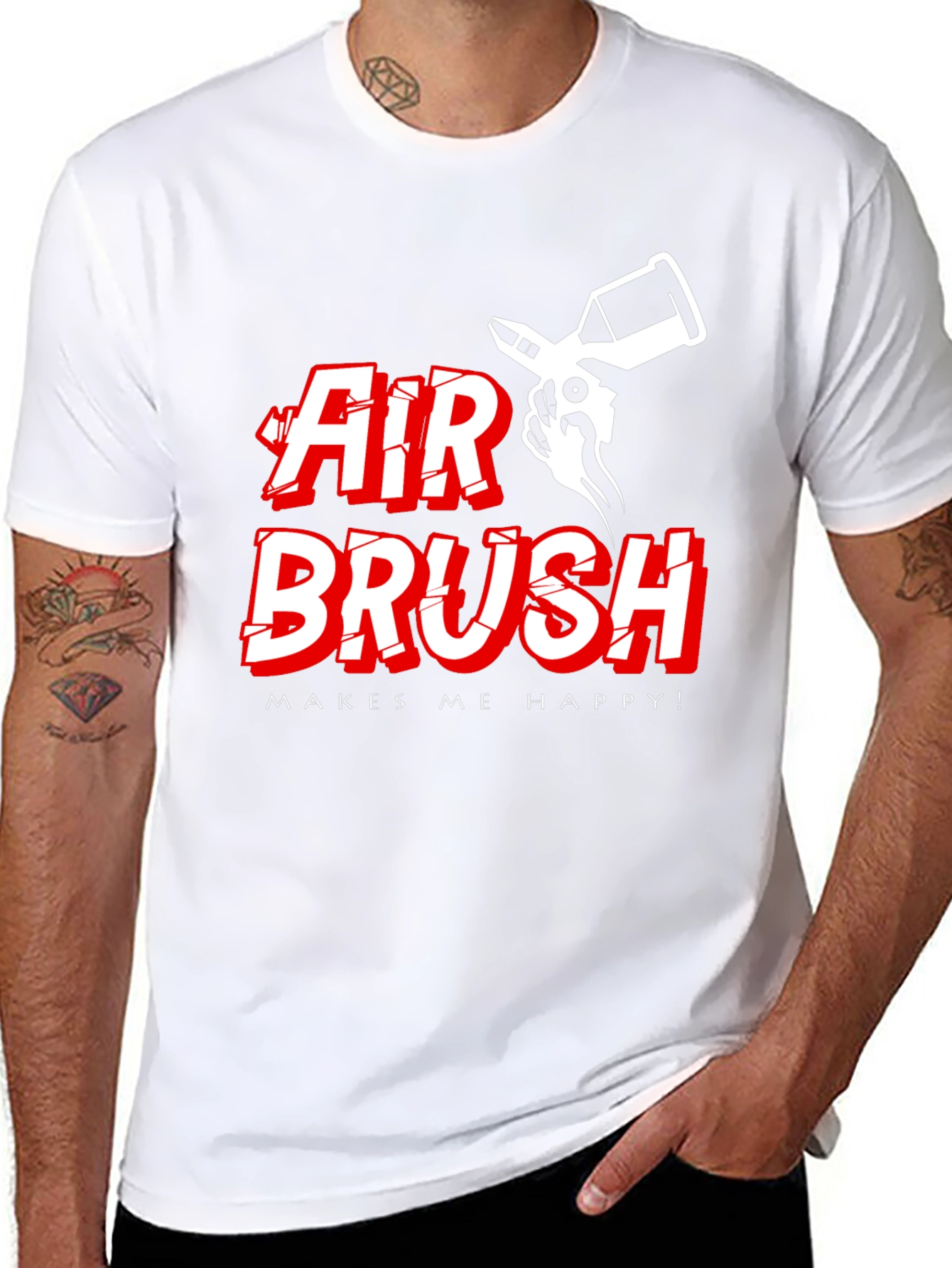 Air Brush Makes Me Happy T-Shirt