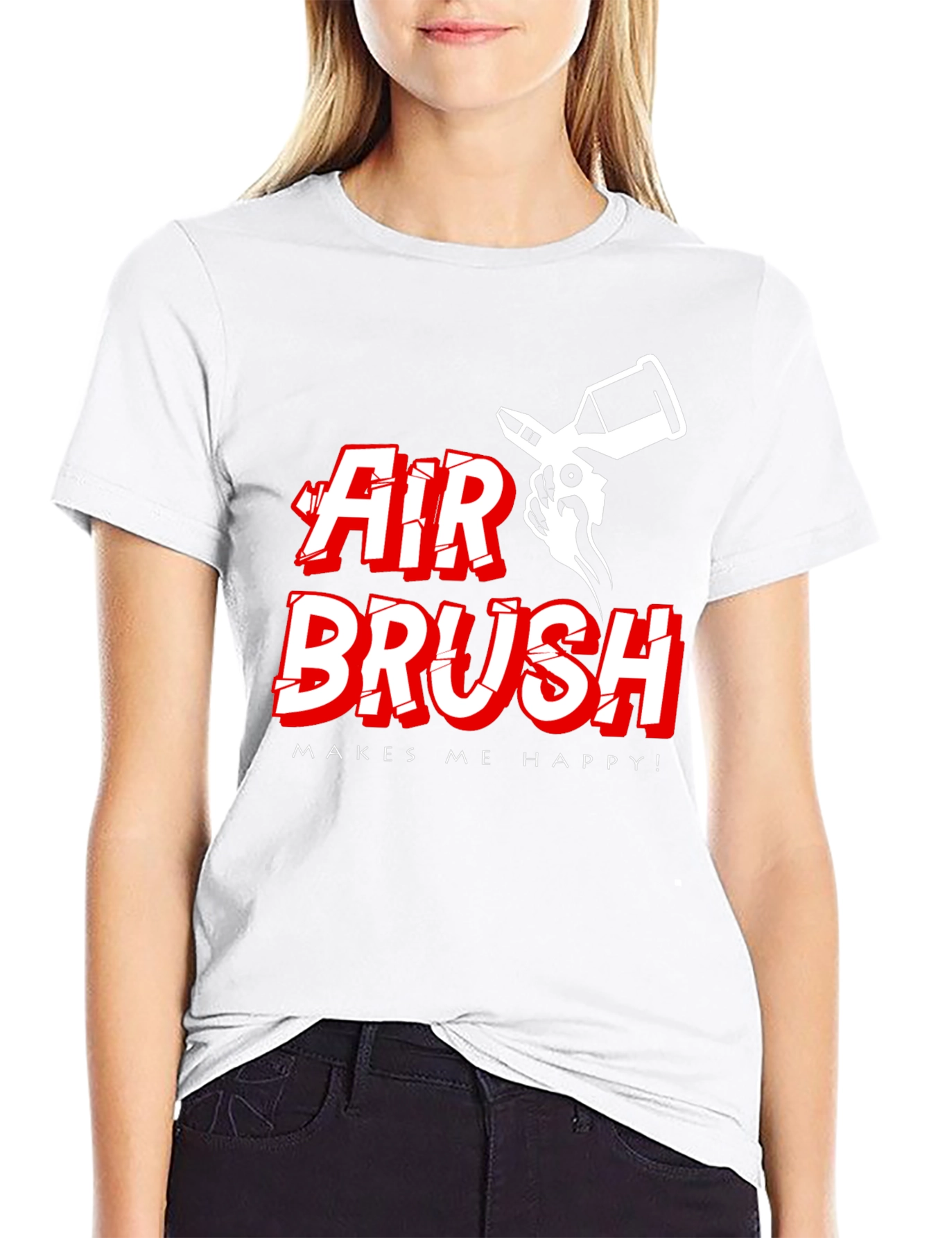 Air Brush Makes Me Happy T-Shirt