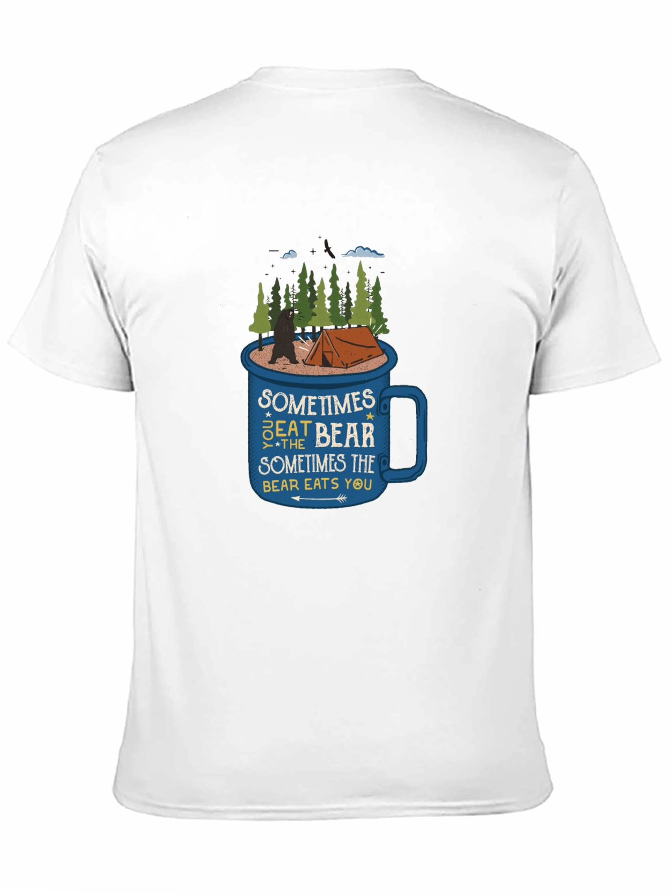 Bear Camping Adventure Graphic Tee