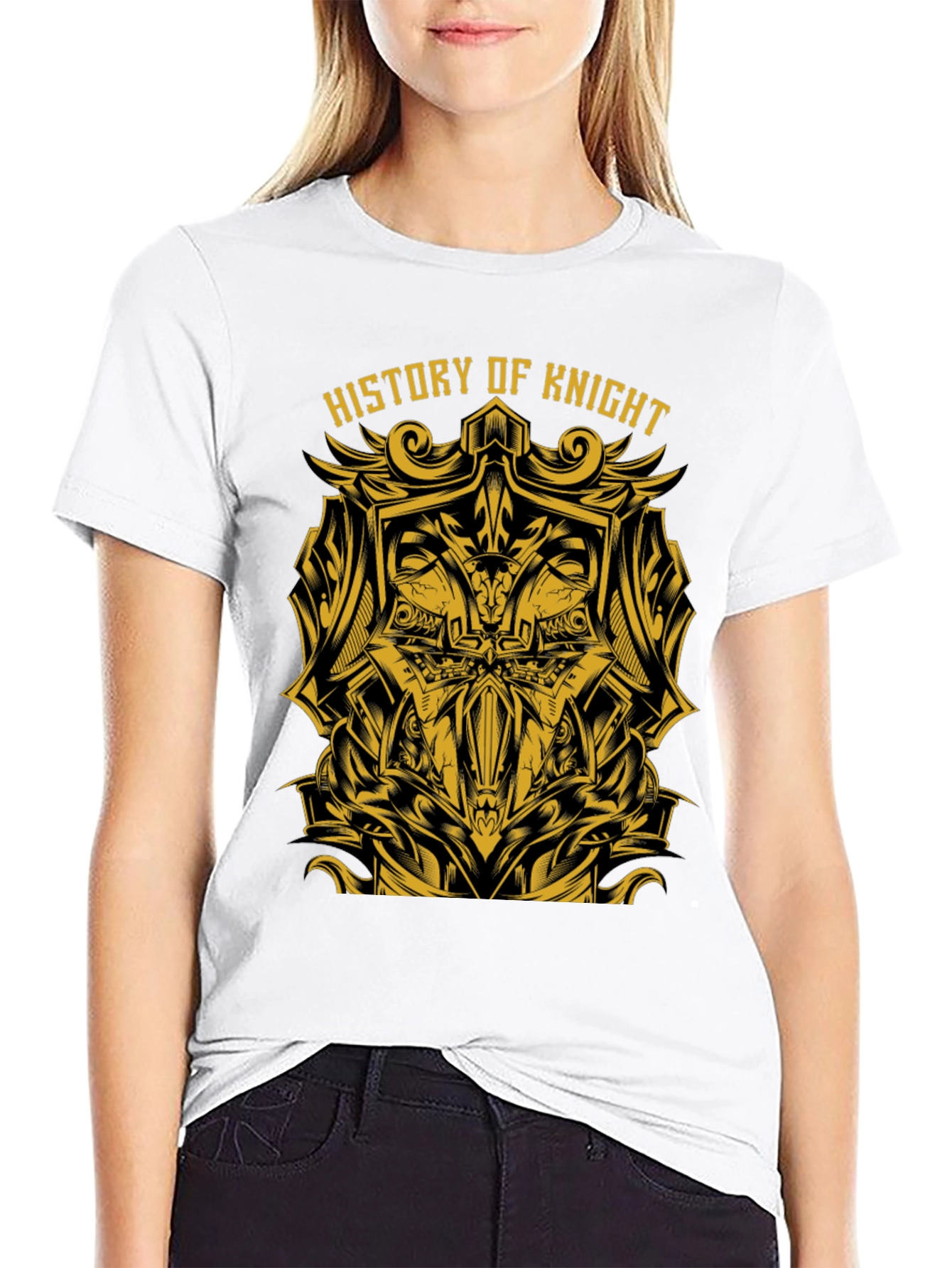 History of Knight Graphic Tee - Black