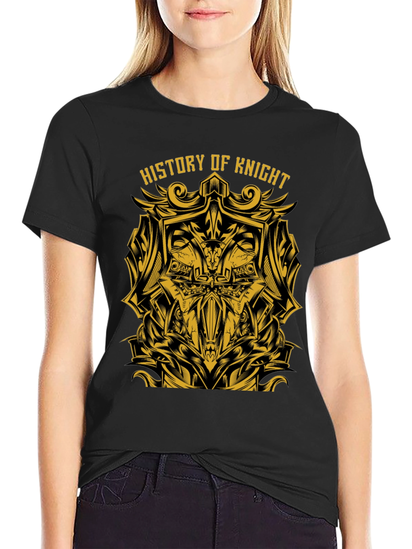 History of Knight Graphic Tee - Black