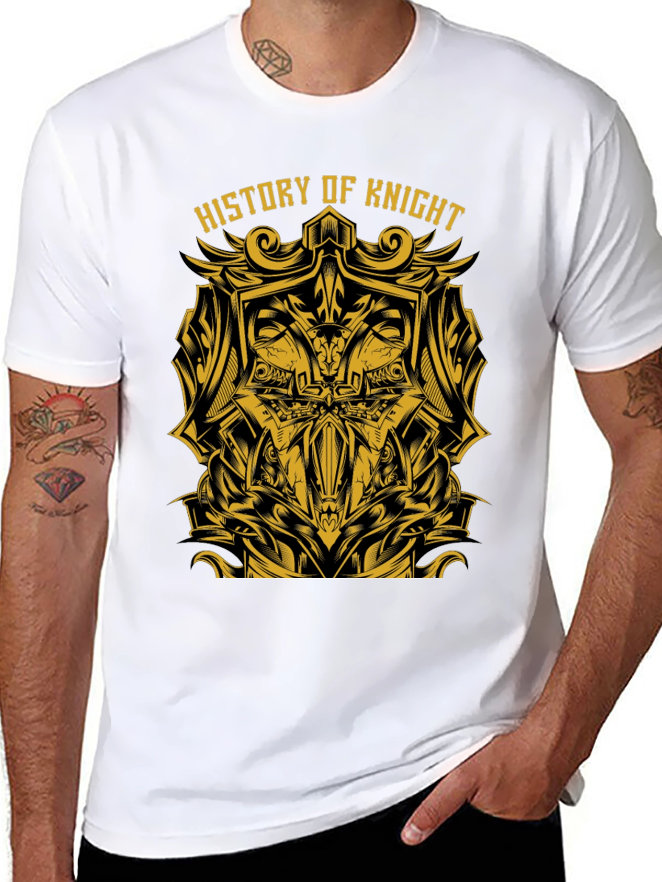 History of Knight Graphic Tee - Black
