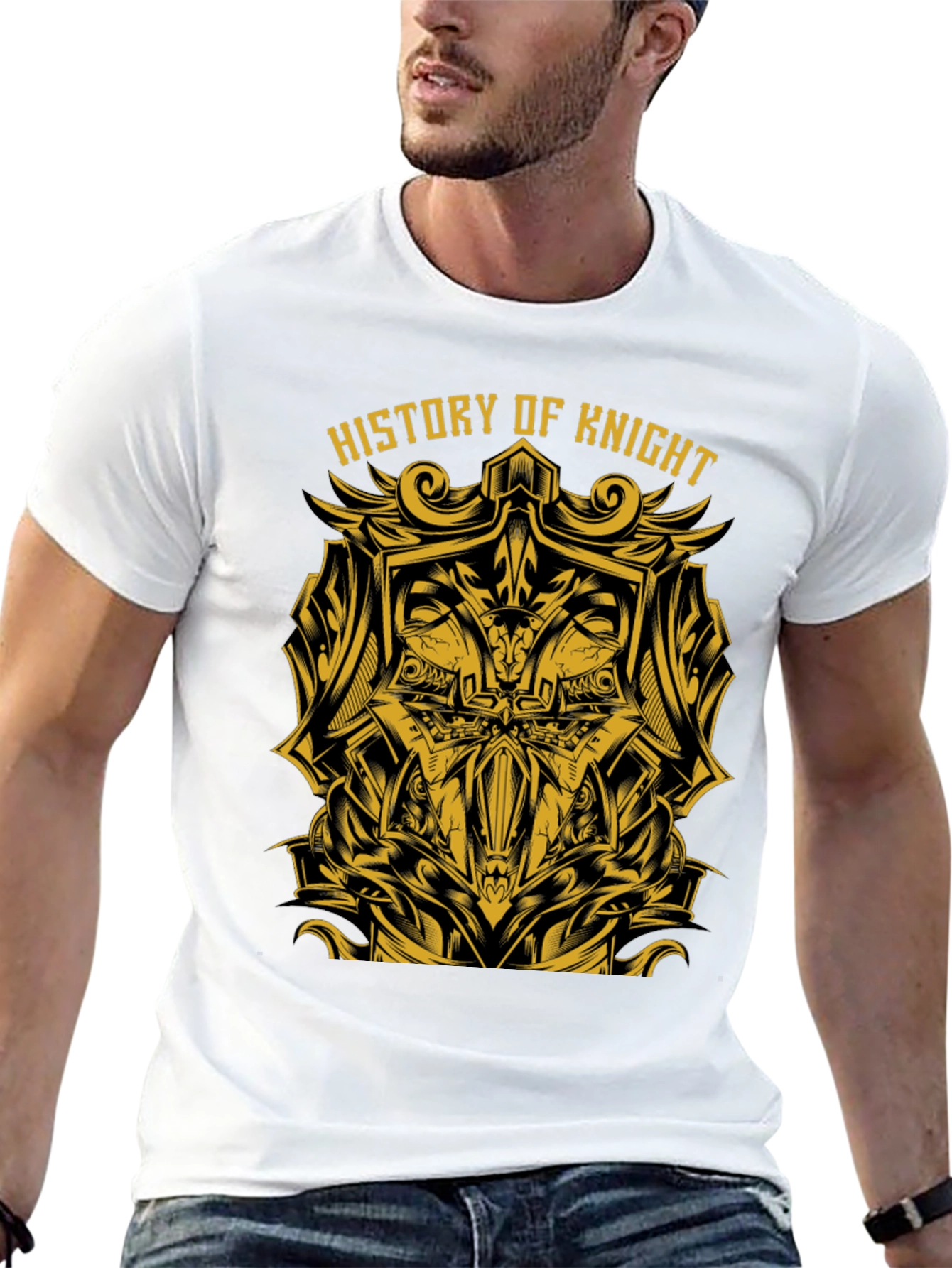 History of Knight Graphic Tee - Black