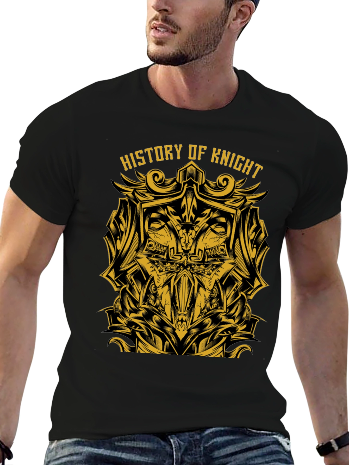 History of Knight Graphic Tee - Black