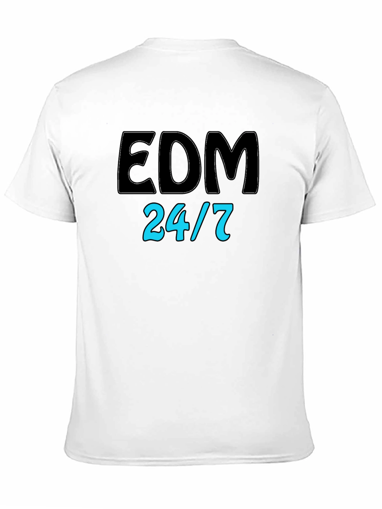 EDM 24/7 Black Graphic Tee