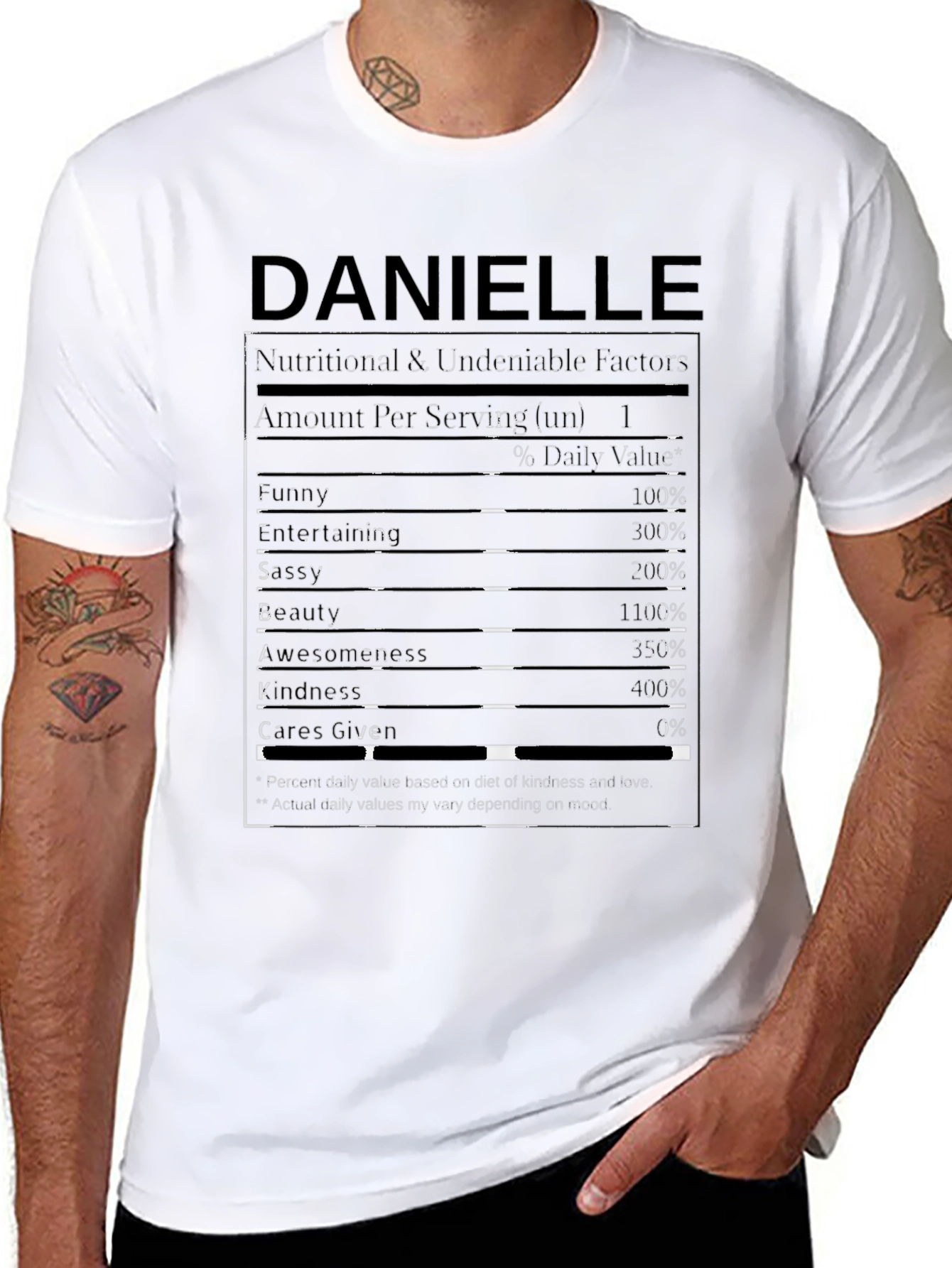 Danielle Nutritional Facts T-Shirt