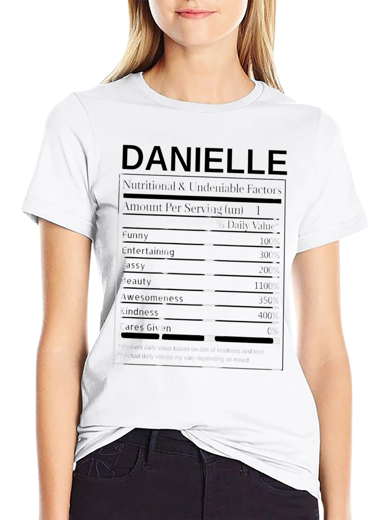 Danielle Nutritional Facts T-Shirt