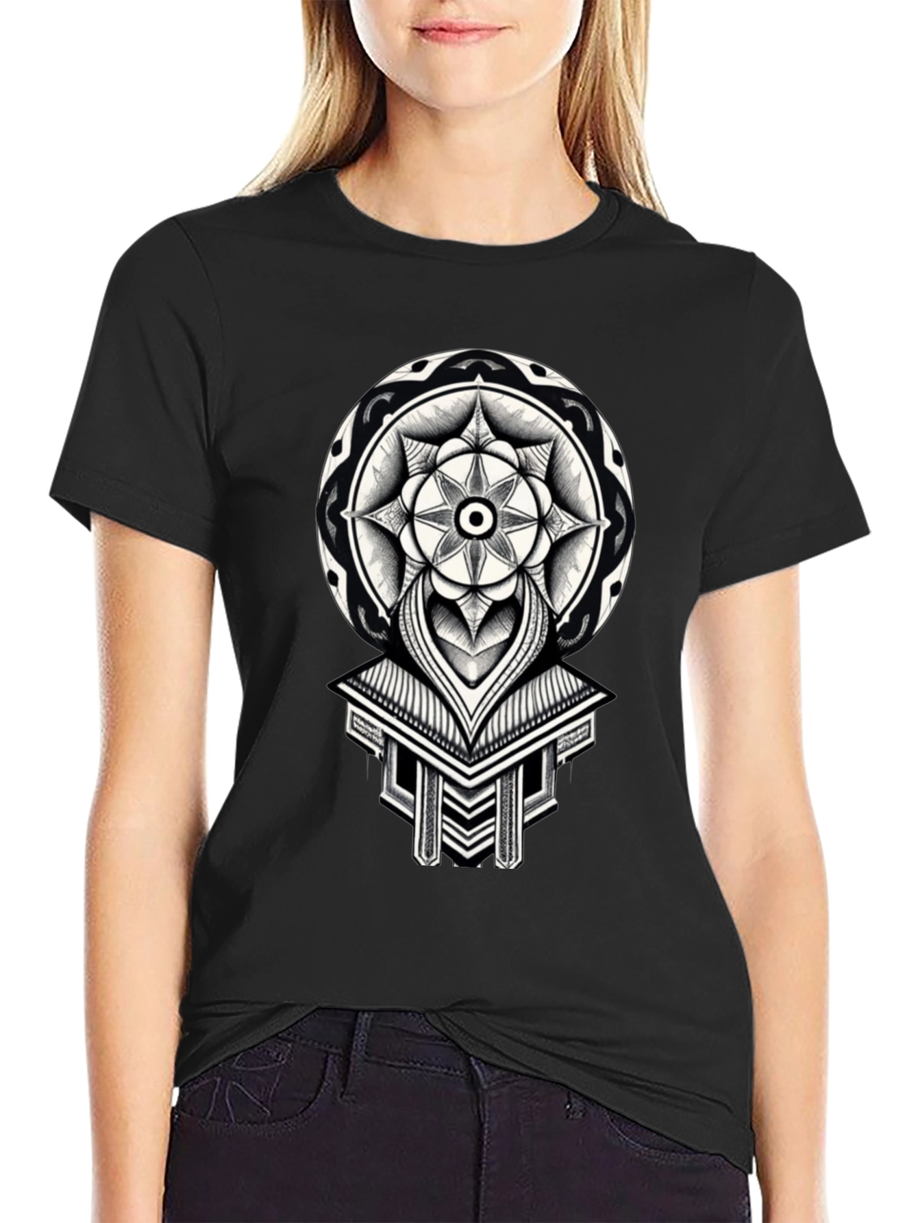 Geometric Mandala Graphic Tee