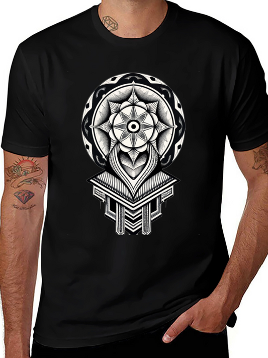 Geometric Mandala Graphic Tee