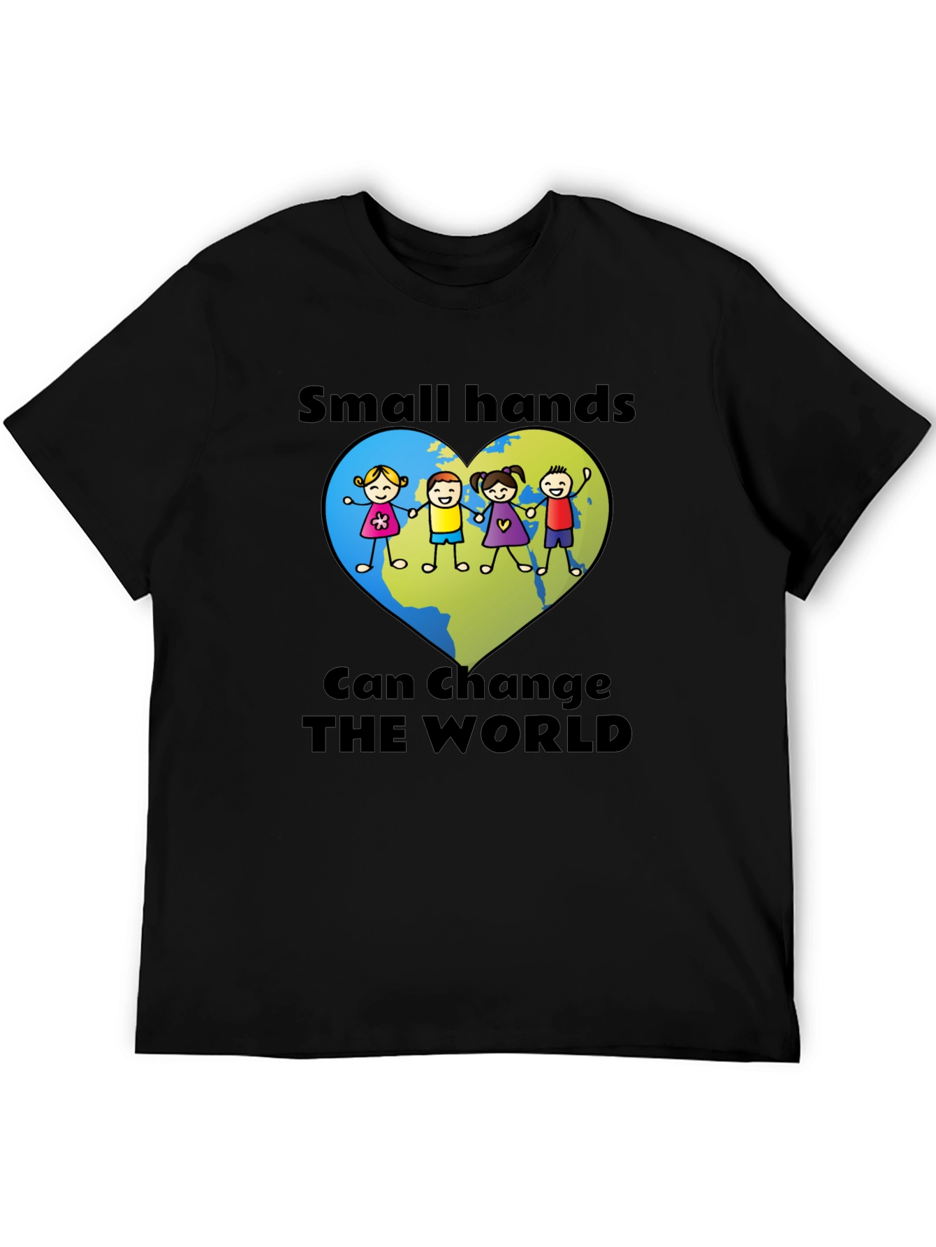 Small Hands Change the World Graphic T-Shirt