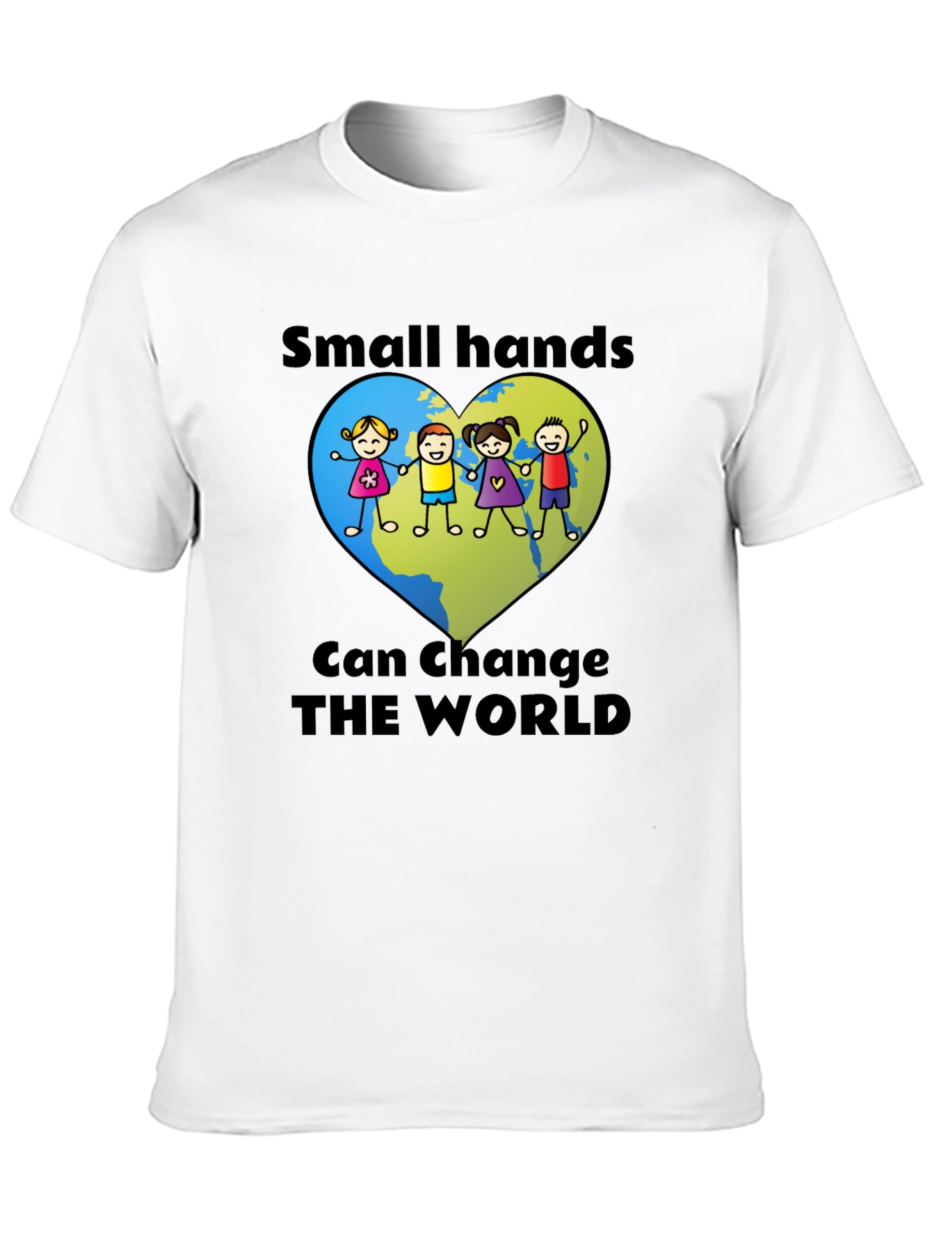 Small Hands Change the World Graphic T-Shirt