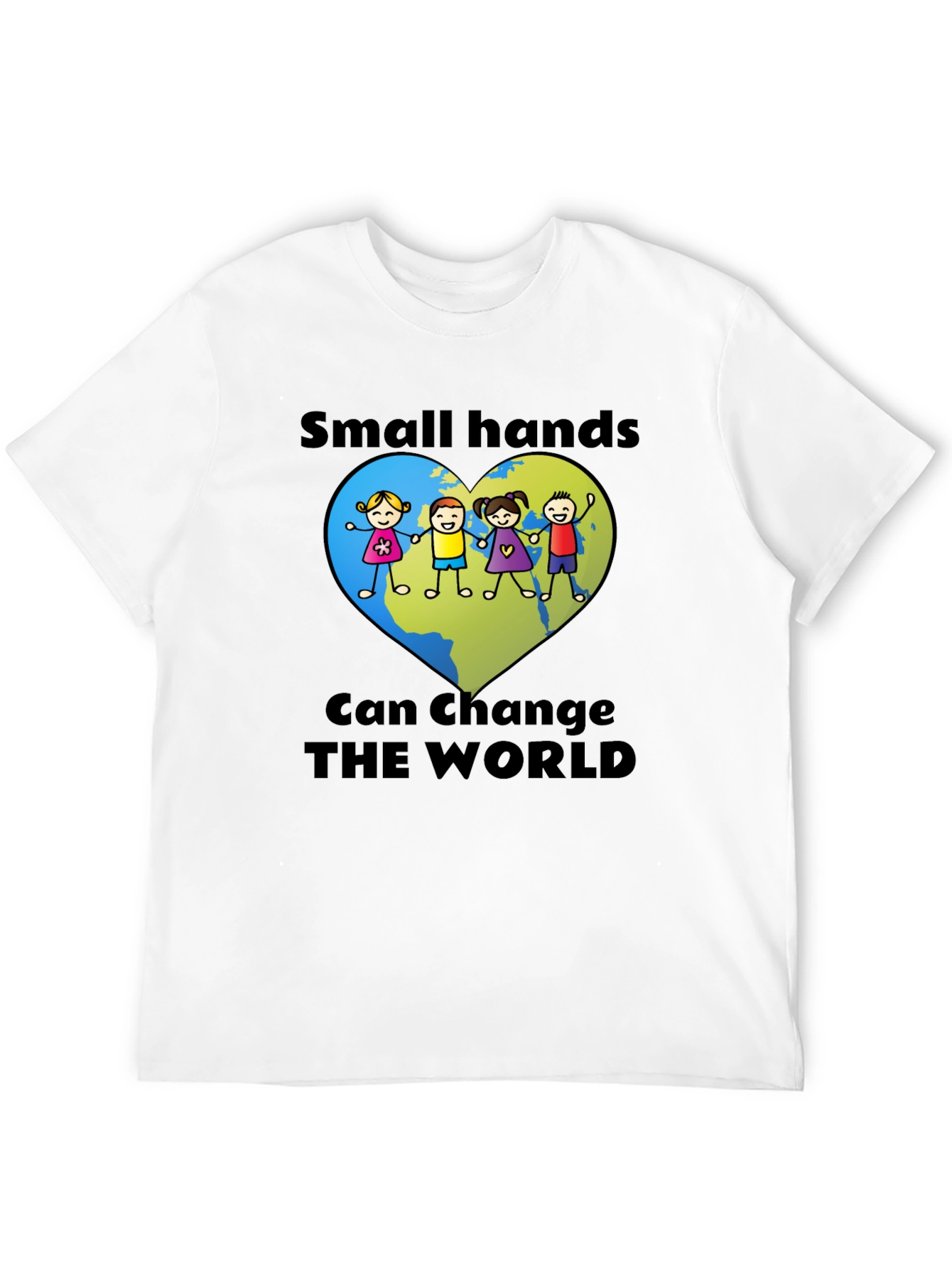Small Hands Change the World Graphic T-Shirt