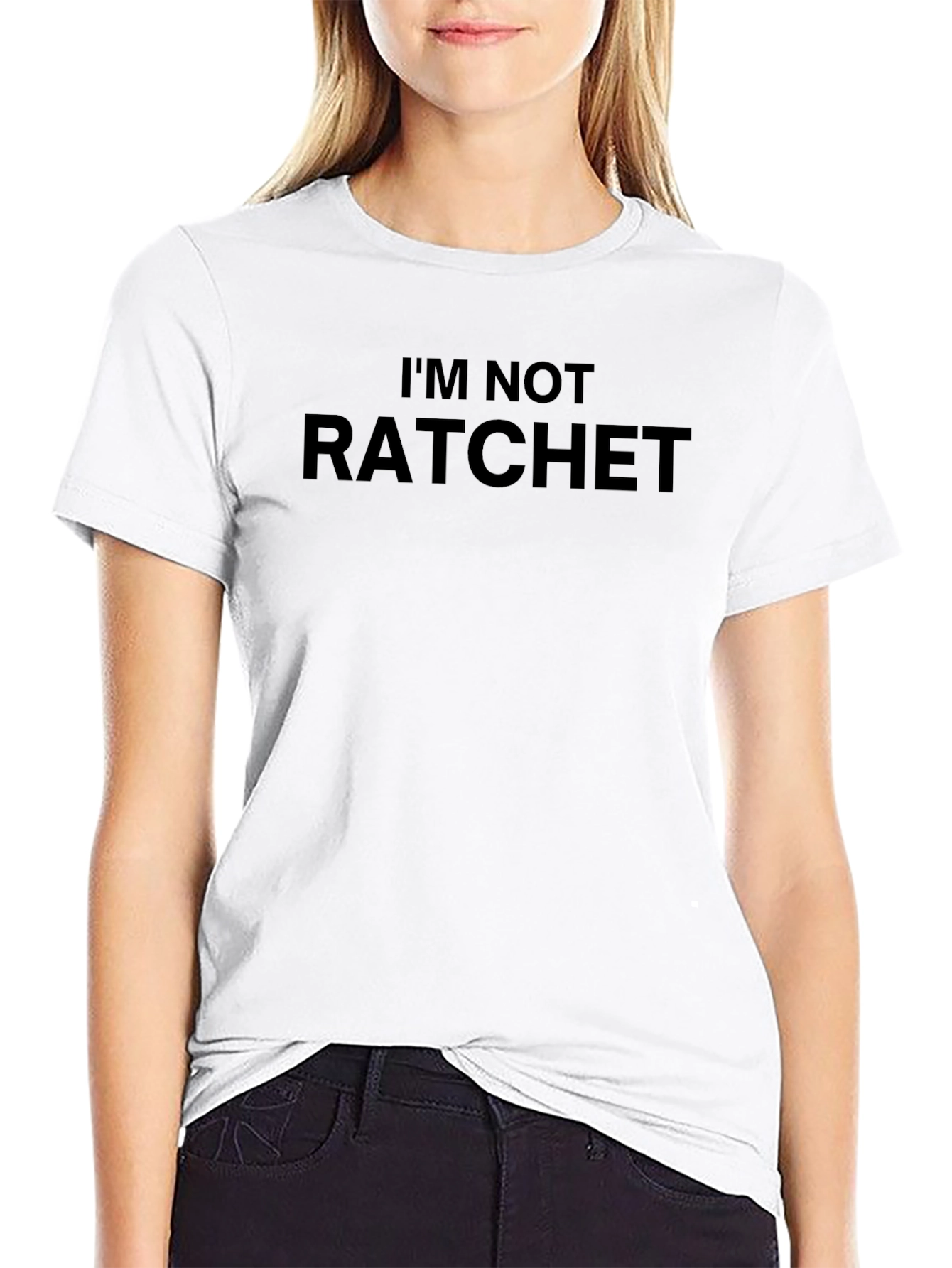 Im Not Ratchet Graphic T-Shirt - Mens Black Tee