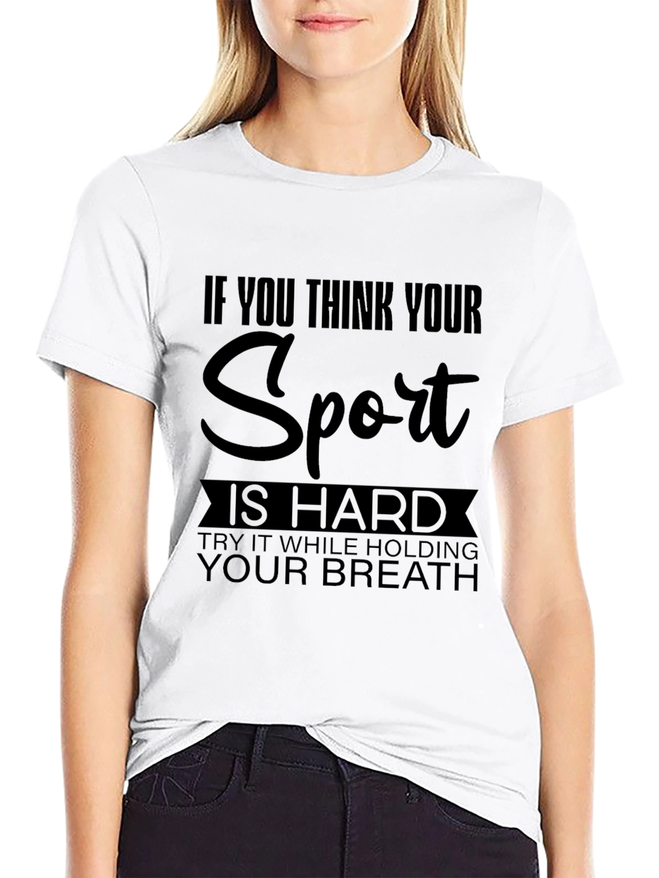 Funny Sport T-Shirt - Holding Your Breath
