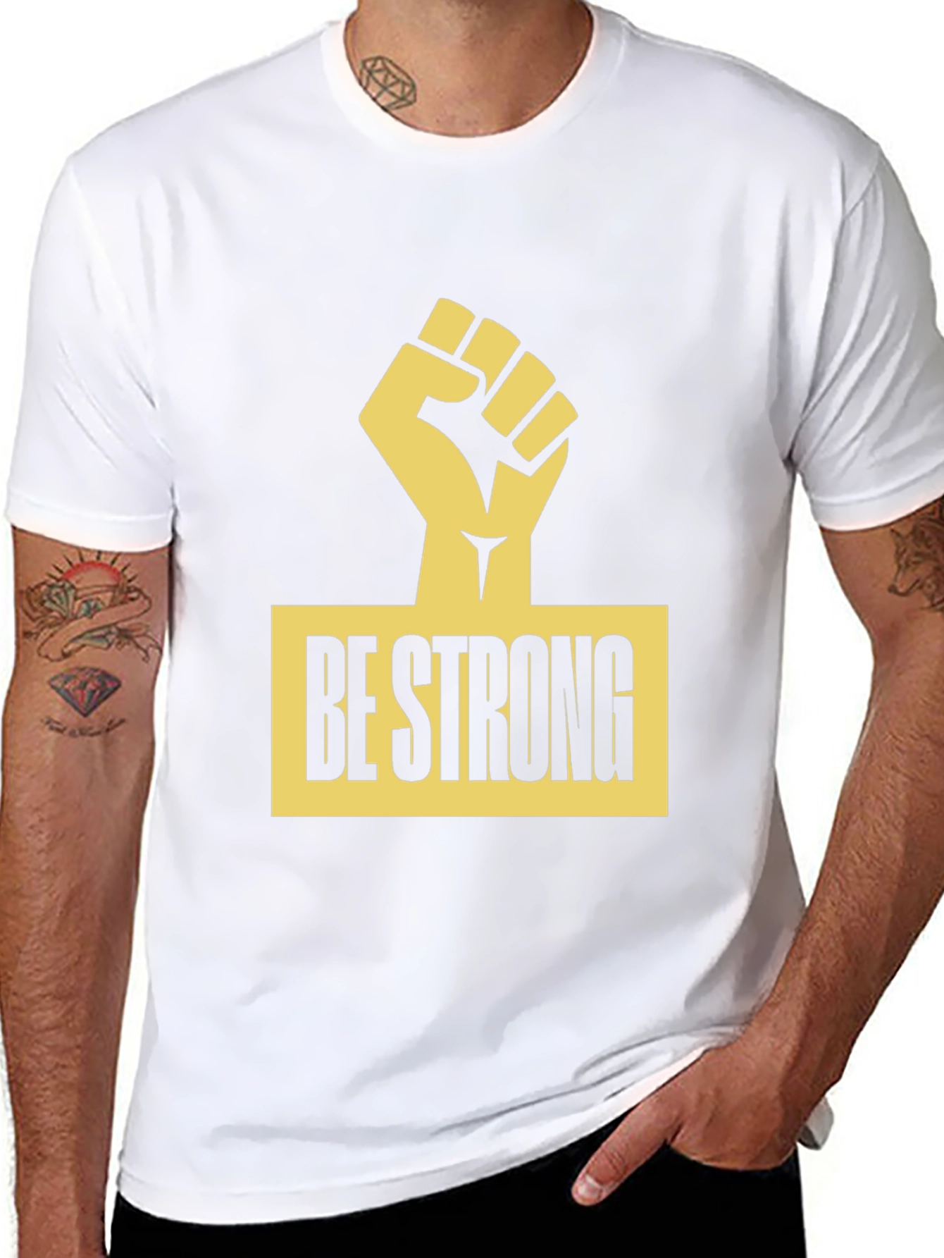 Be Strong T-Shirt - Black Graphic Tee