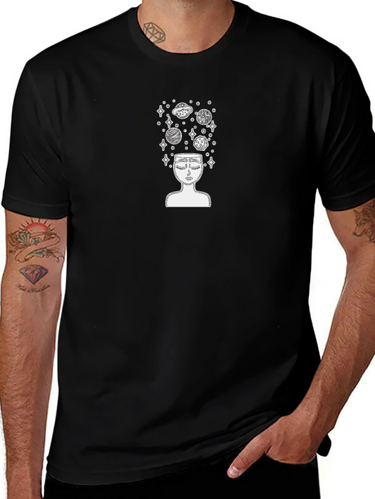 Cosmic Thoughts Black T-Shirt