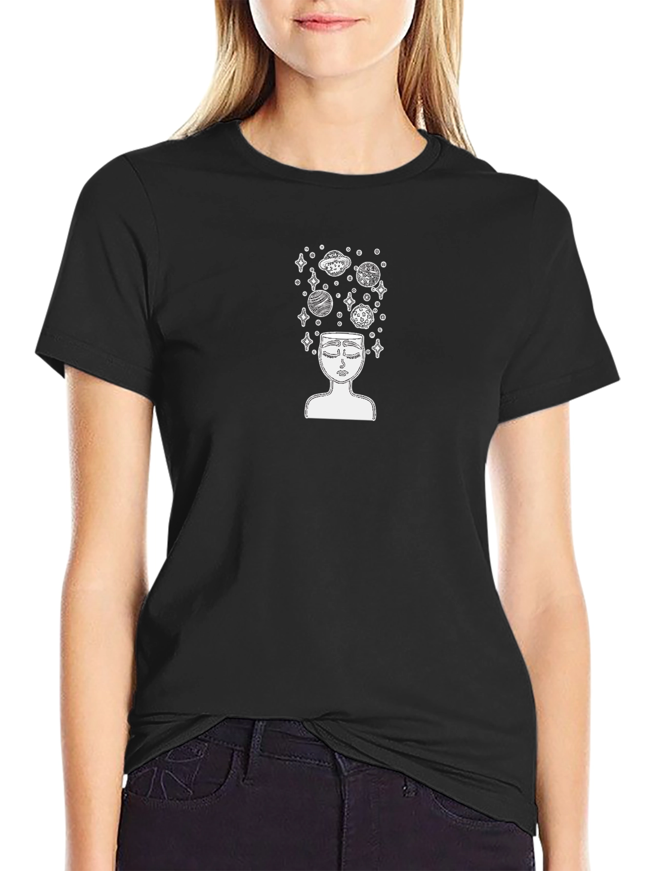 Cosmic Thoughts Black T-Shirt