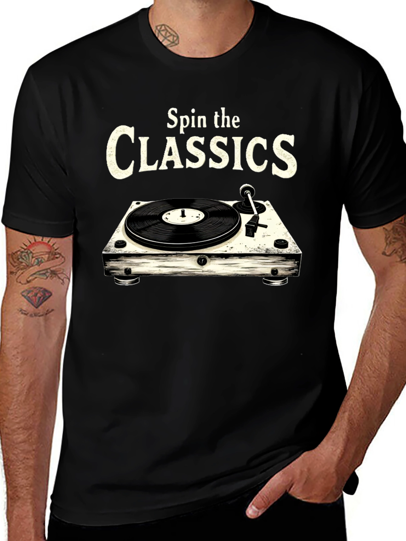 Spin the Classics Black T-Shirt