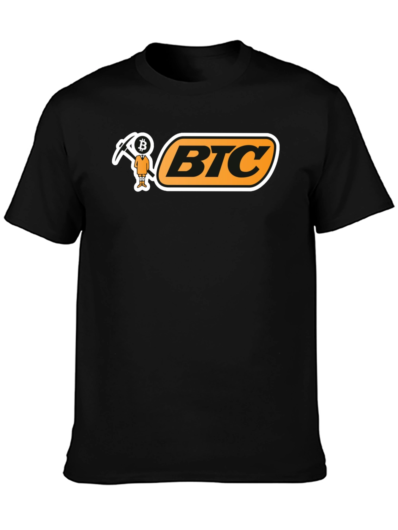 BTC Bitcoin Miner T-Shirt - Black Crypto Tee