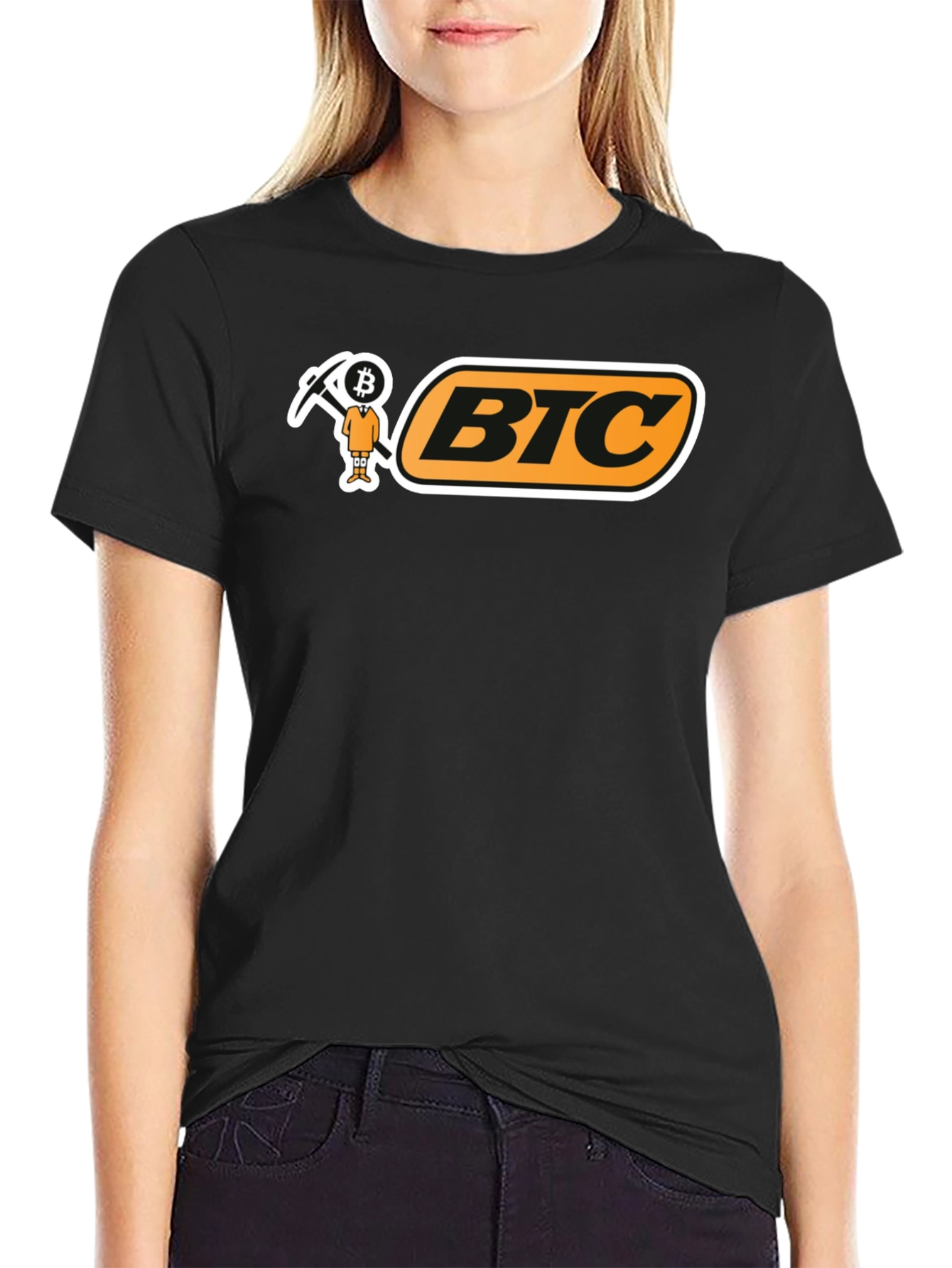 BTC Bitcoin Miner T-Shirt - Black Crypto Tee